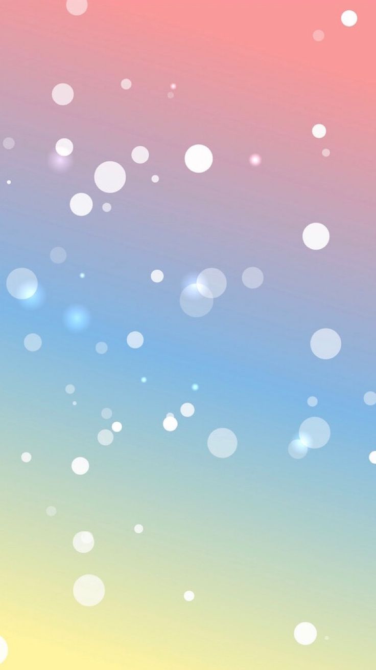 Farbverlauf, Pastell, Bokeh-Punkte, Rosa-Blau-Gelb, HD, Hintergrundbild fürs Handy