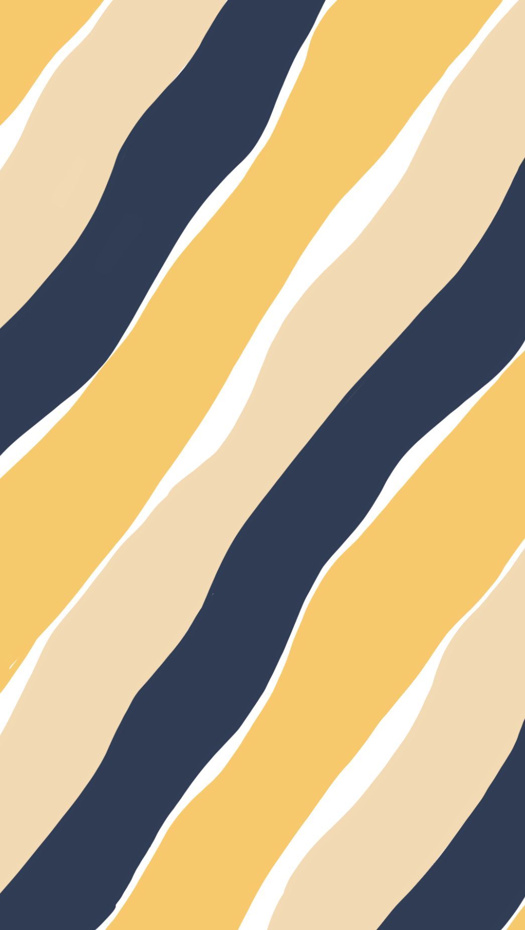 Diagonale Wellen, Senfgelb, Dunkelblau, Muster, Modern, HD, Hintergrundbild fürs Handy