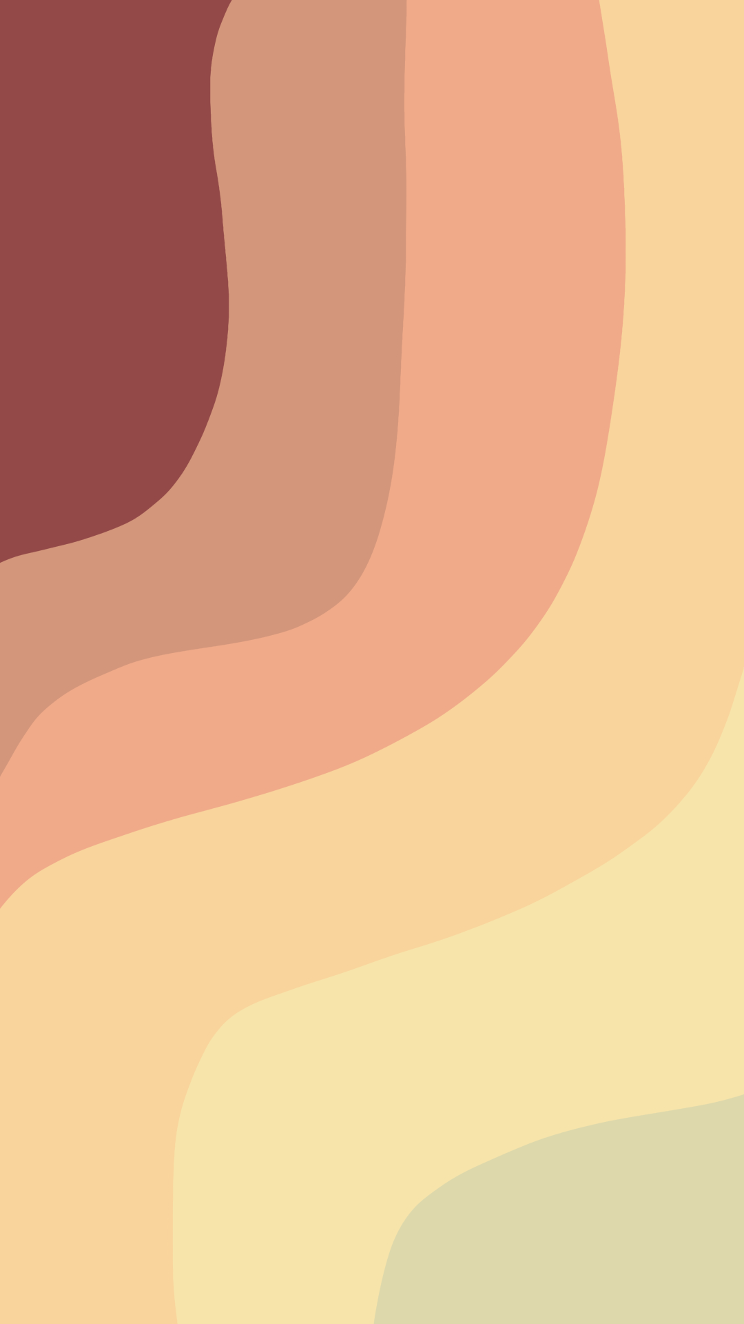 Wellenlinien, Erdtöne, Retro, Terrakotta, Pastell, Full HD, Hintergrundbild fürs Handy
