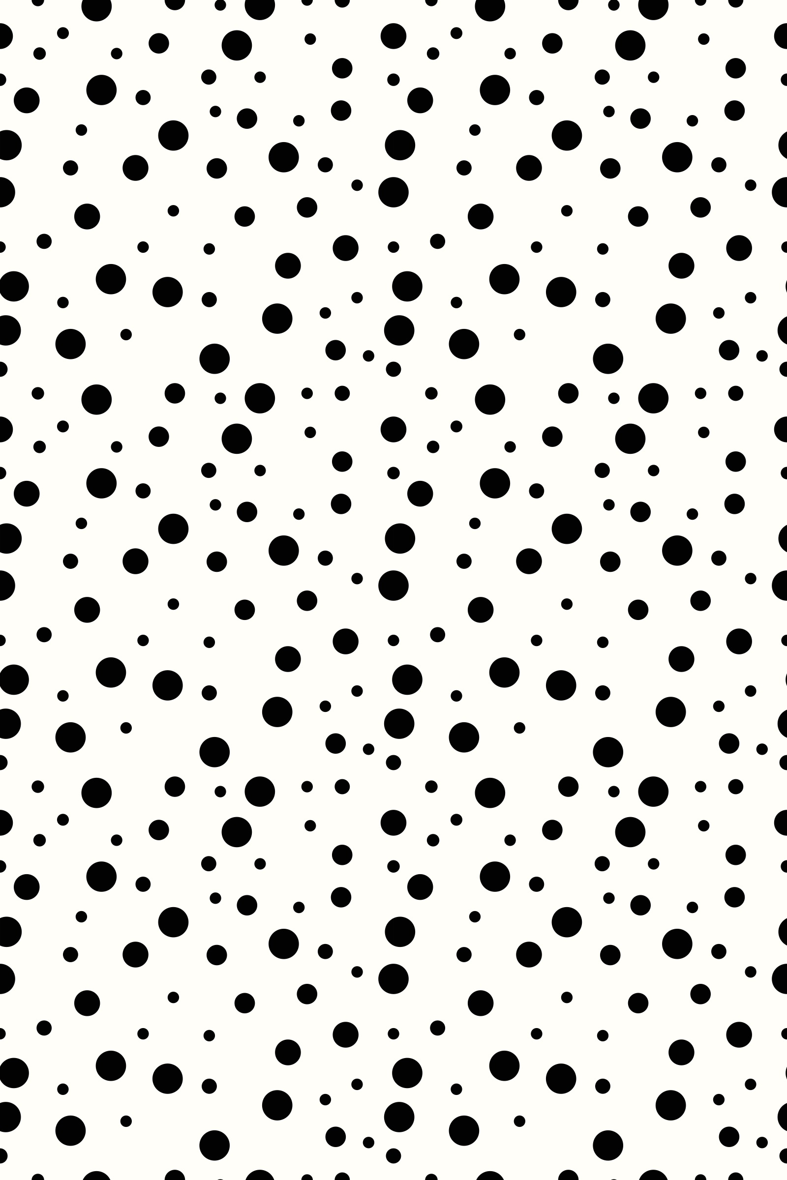 Schwarze Punkte, Weißer Hintergrund, Dalmatiner-Look, Schwarz-Weiß, Sperrbildschirm fürs iPhone