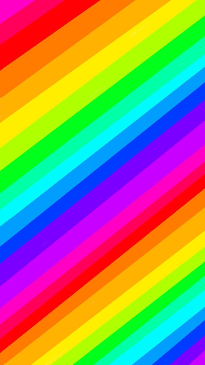 Regenbogenstreifen, Diagonale Streifen, Regenbogenfarben, Muster, HD, iPhone-Hintergrundbild