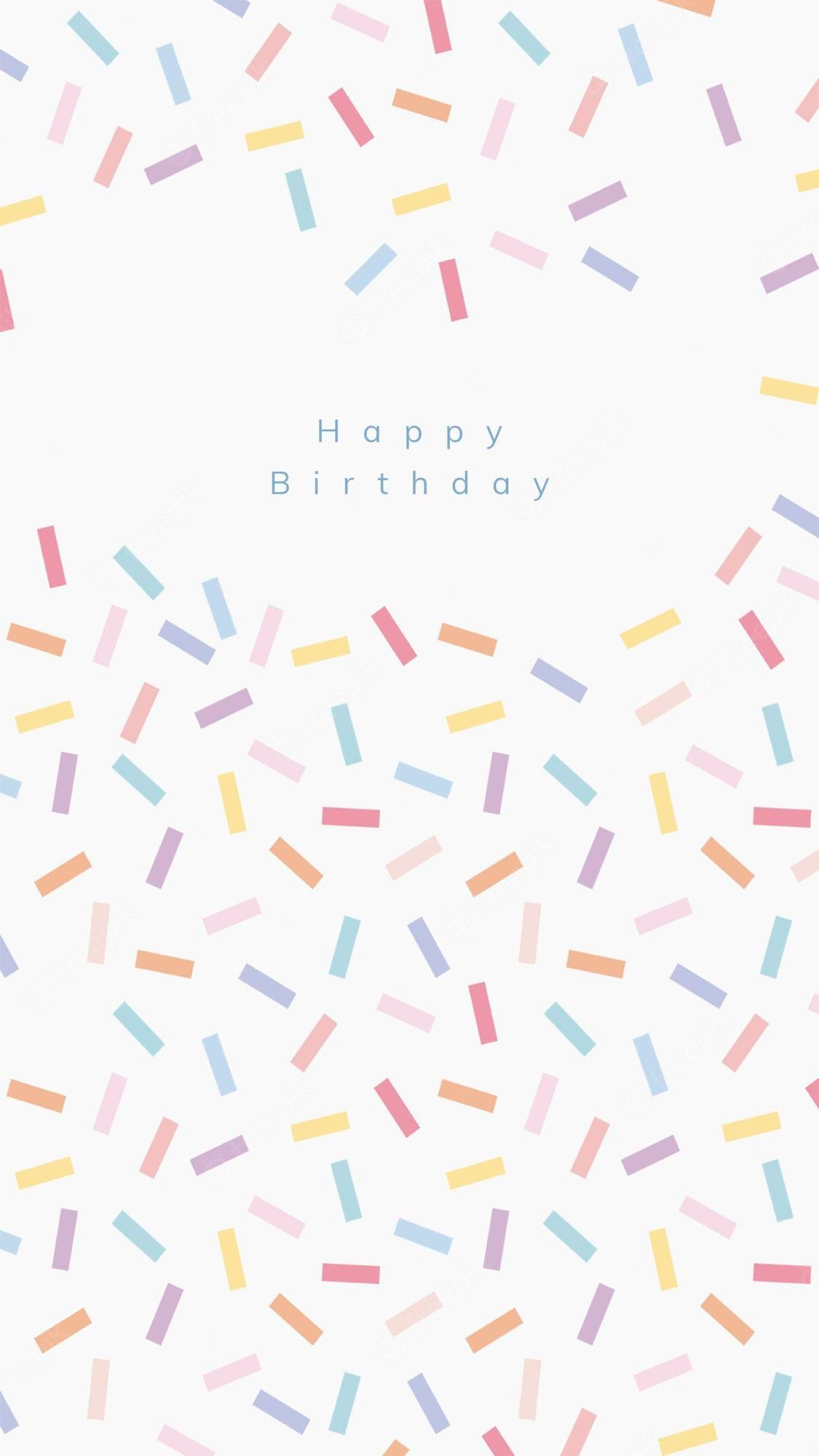 Zuckerstreusel, Pastellfarben, Weißer Hintergrund, Happy Birthday, Geburtstag, Sperrbildschirm