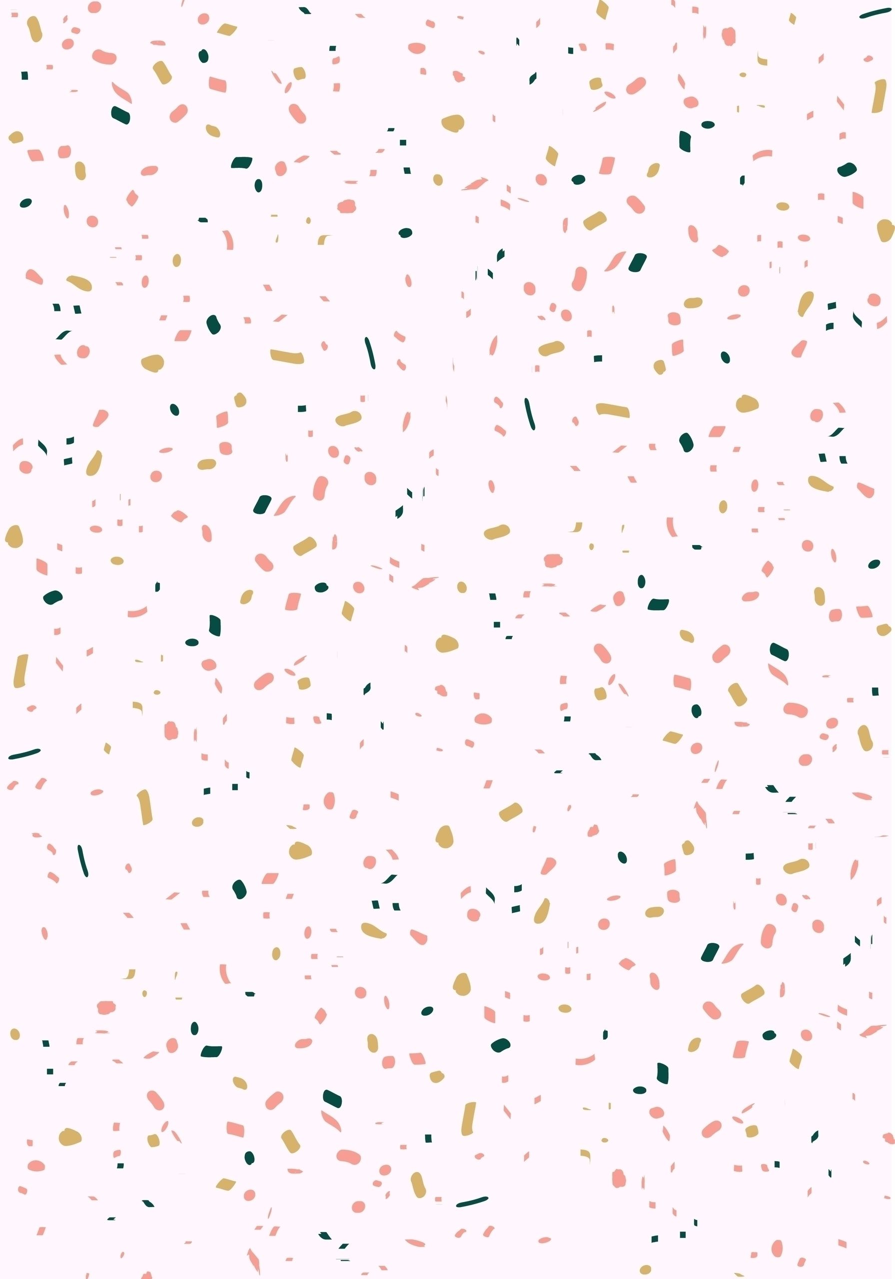 Goldglitzer, Hellrosa, Pünktchen, Zart, QHD+, iPad-Hintergrundbild
