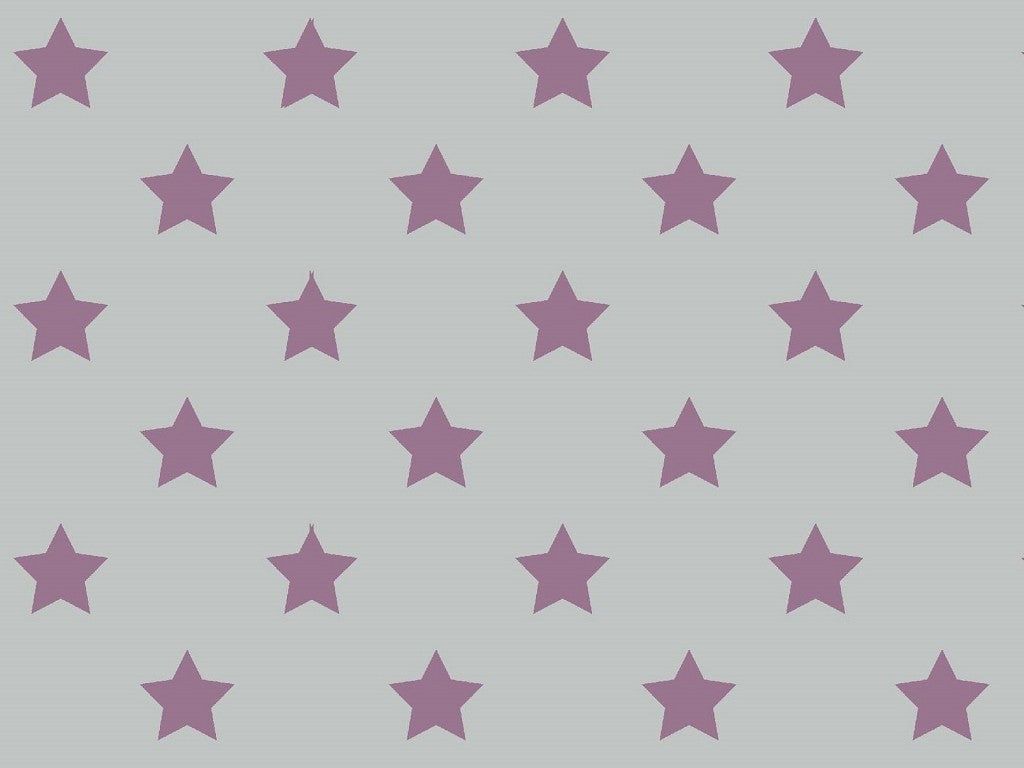 Sternmuster, Lila Sterne, Grauer Hintergrund, Muster, Wallpaper