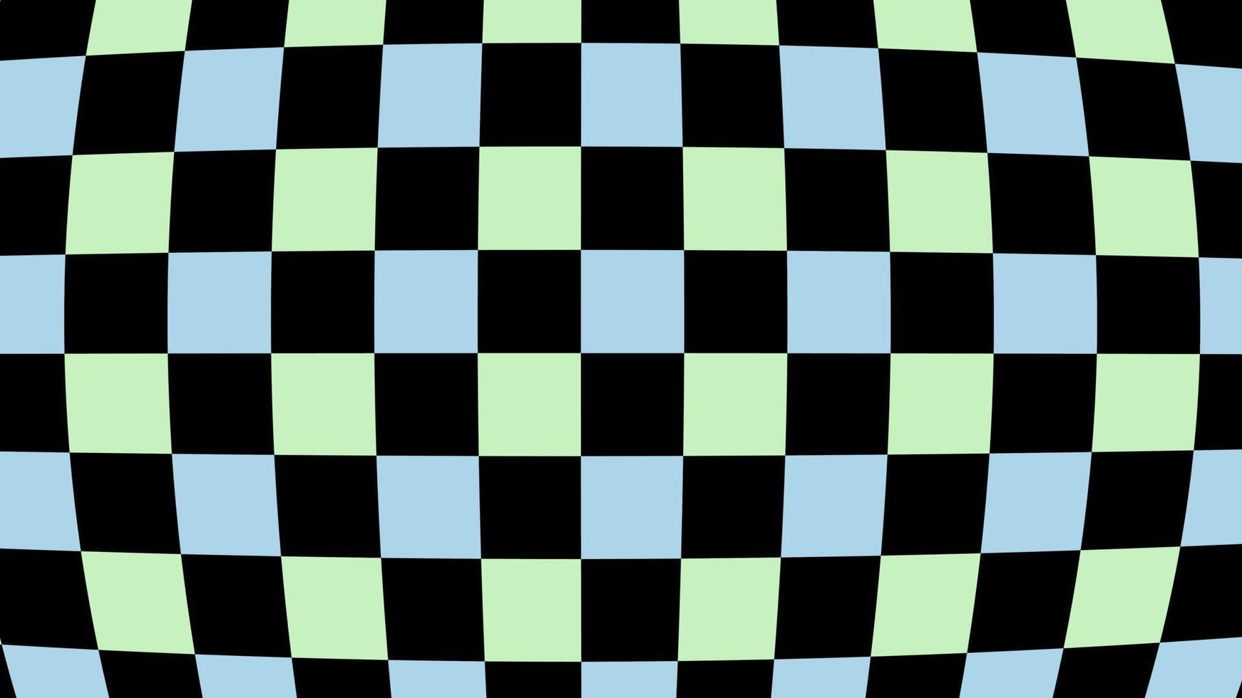 Schachbrettmuster, Optische Täuschung, Hellblau, Hellgrün, Schwarz, HD, Desktop-Hintergrund