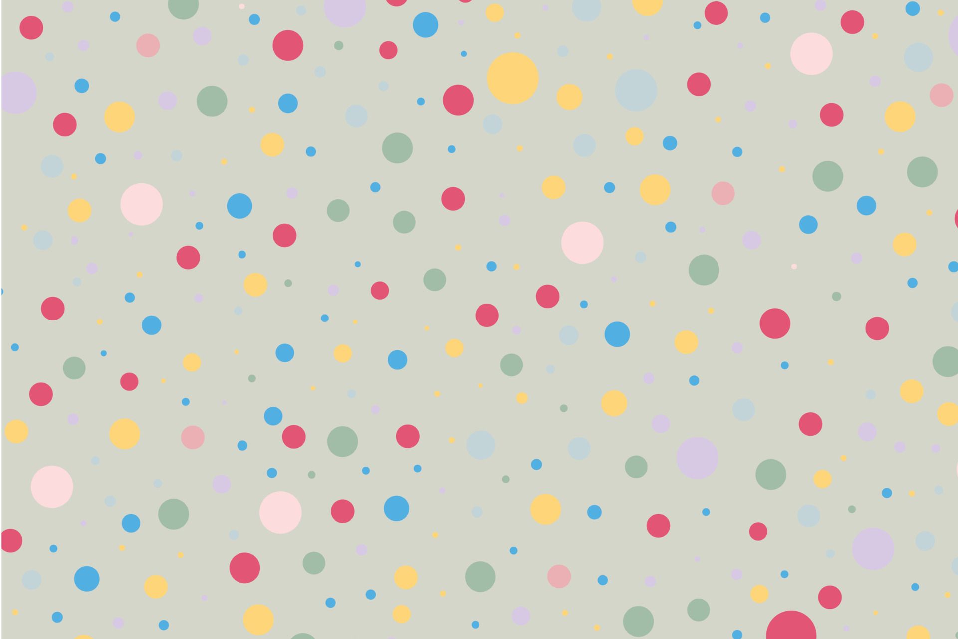 Konfetti-Punkte, Bunt, Salbeigrund, Verspielt, Full HD, Desktop-Hintergrund für Windows