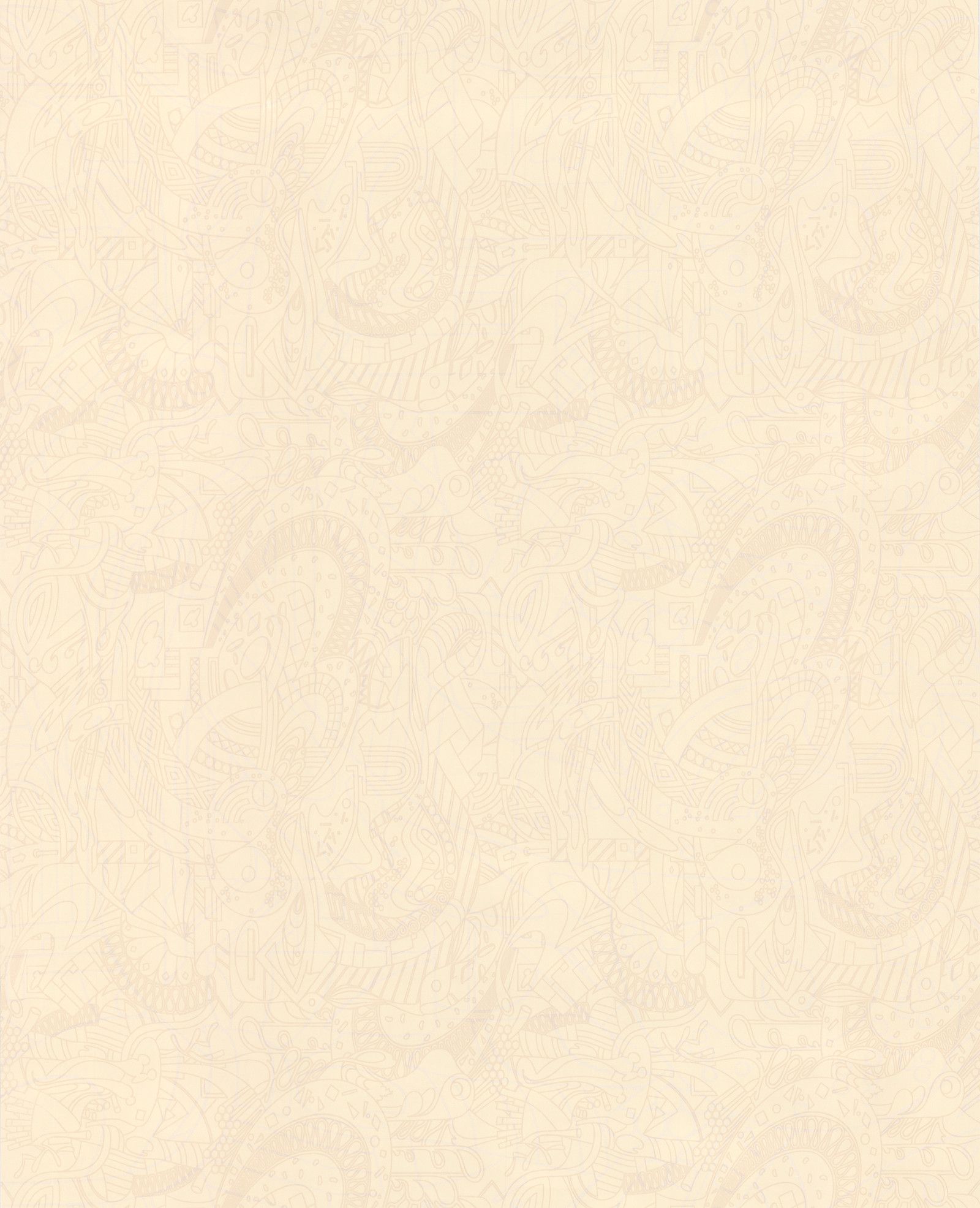 Vanille, Florale Prägung, Papierstruktur, Pastell, QHD+, Hintergrundbild fürs Tablet