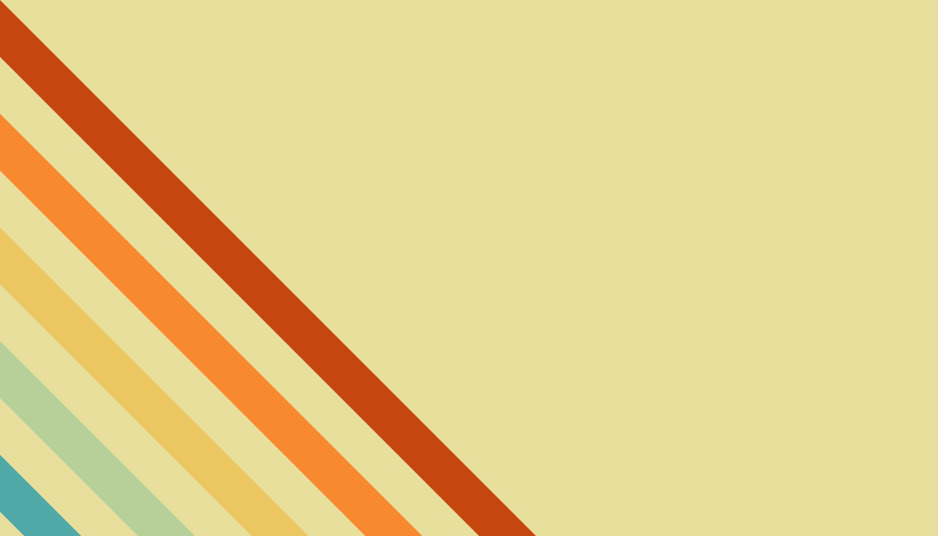Retro-Streifen, Diagonale, 70er-Jahre, Gelb, Orange, Full HD, Desktop-Hintergrund für Windows
