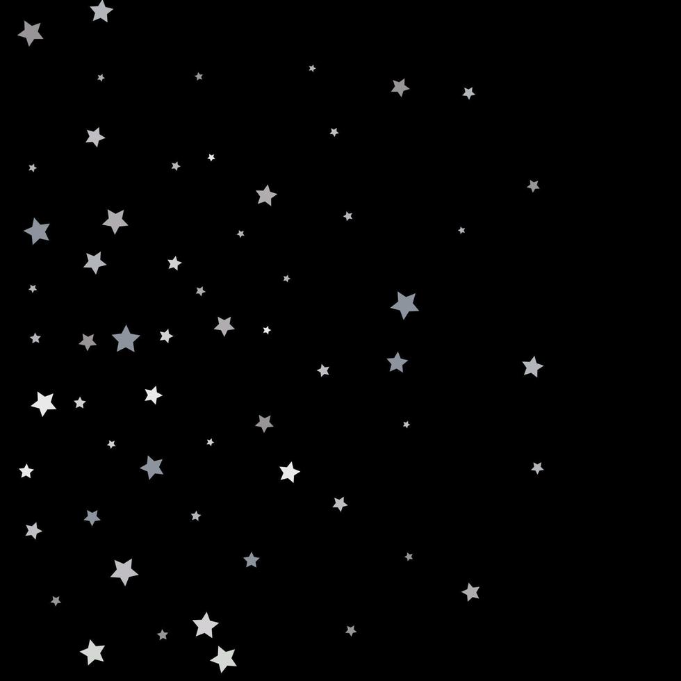 Silberne Sterne, Schwarzer Hintergrund, Minimalismus, Glitzer, Wallpaper