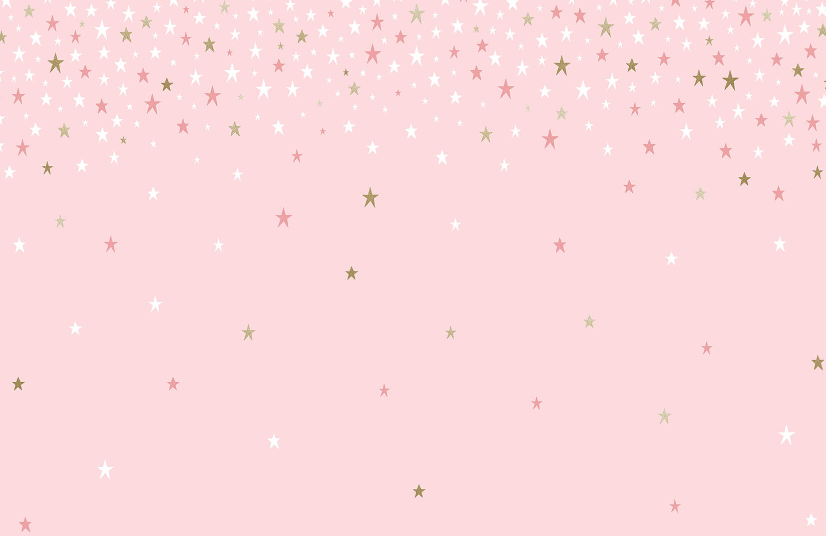 Goldene Sterne, Rosa Hintergrund, Pastellrosa, Minimalismus, Fallend, HD Wallpaper