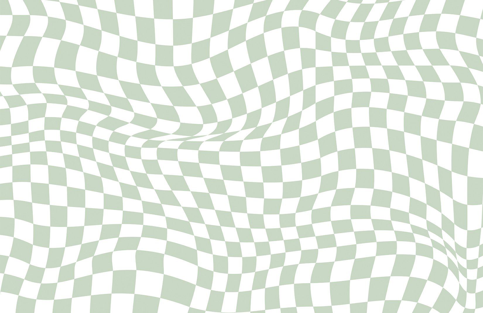 Schachbrett, Verzerrt, Salbeigrün, Weiß, Wellig, HD, Hintergrund für den Desktop