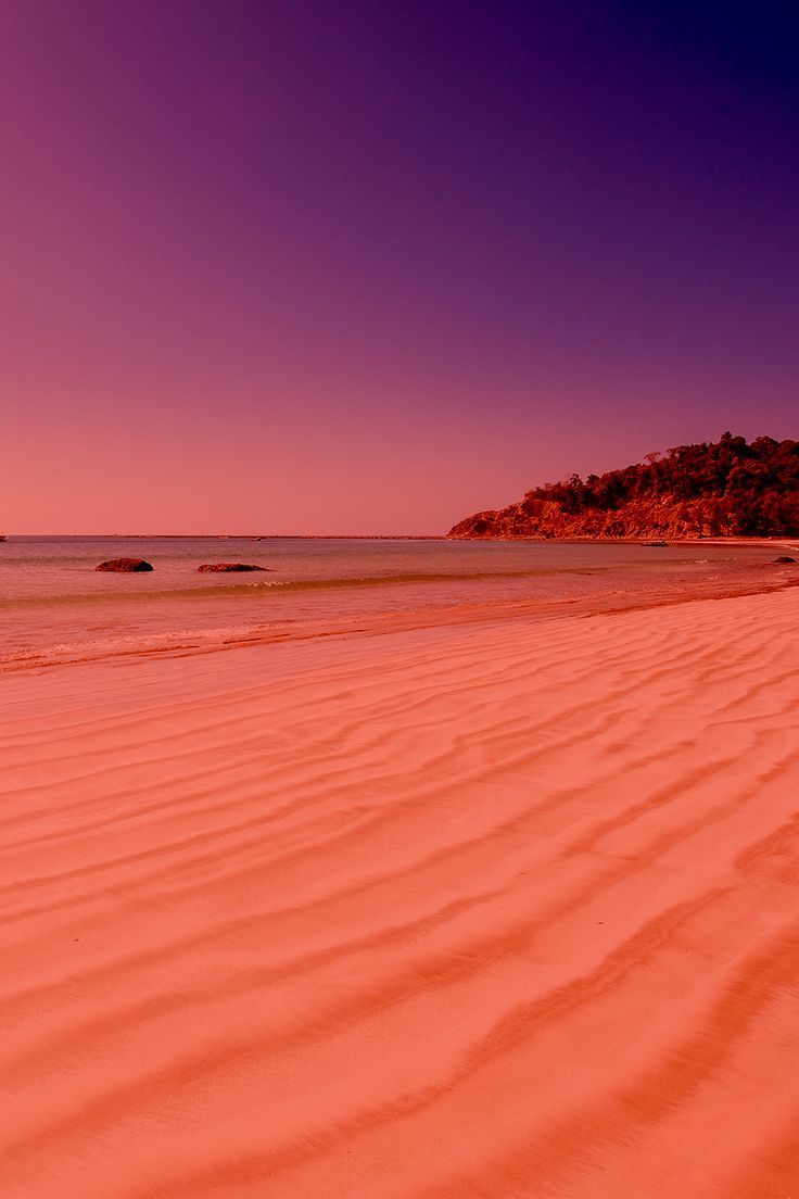 Wüste, Sanddünen, Lila Himmel, Orange, Minimalismus, Hintergrundbild für iPhone und Android