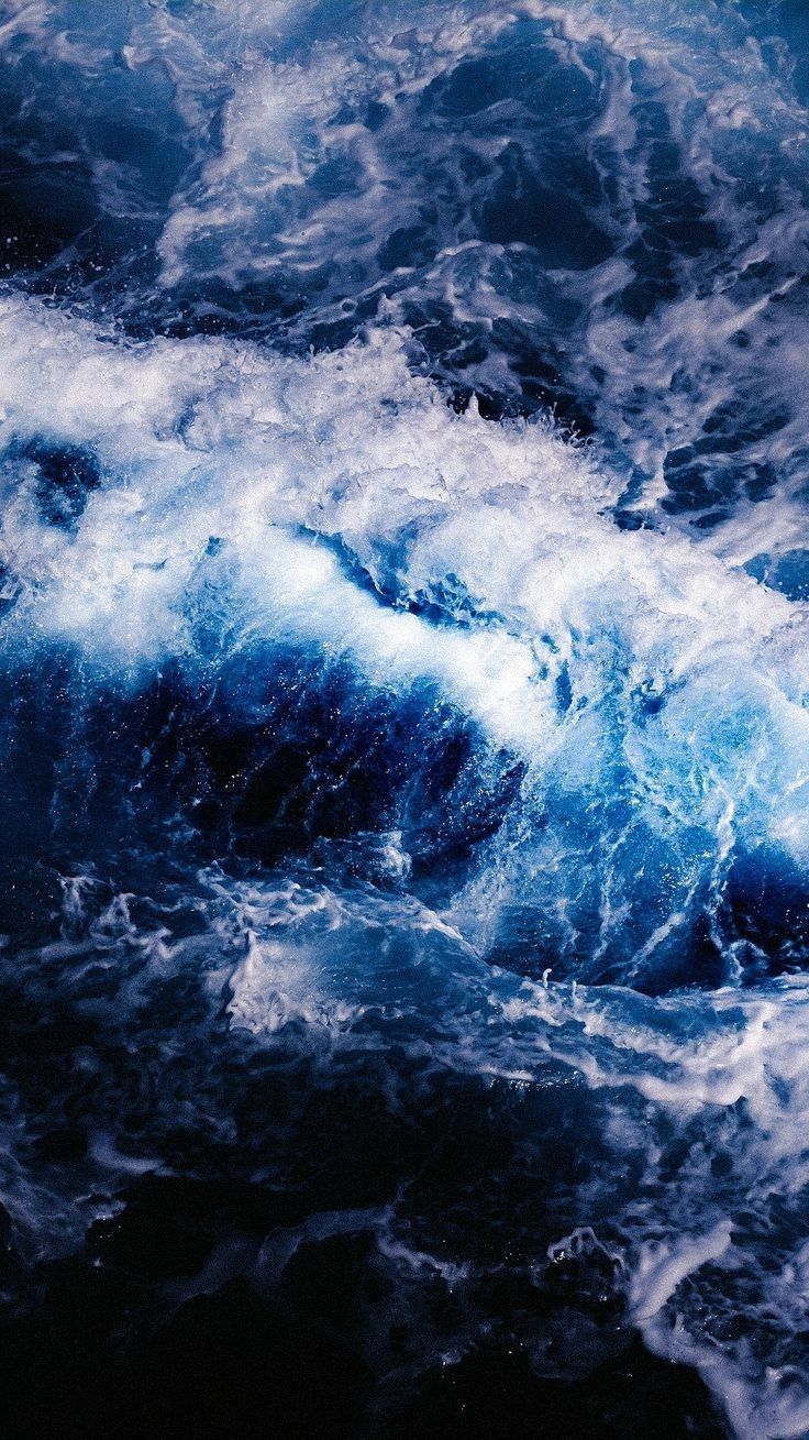 Gischt, Wellen, Dunkelblau, Luftaufnahme, Textur, HD, Handy-Hintergrund im Hochformat