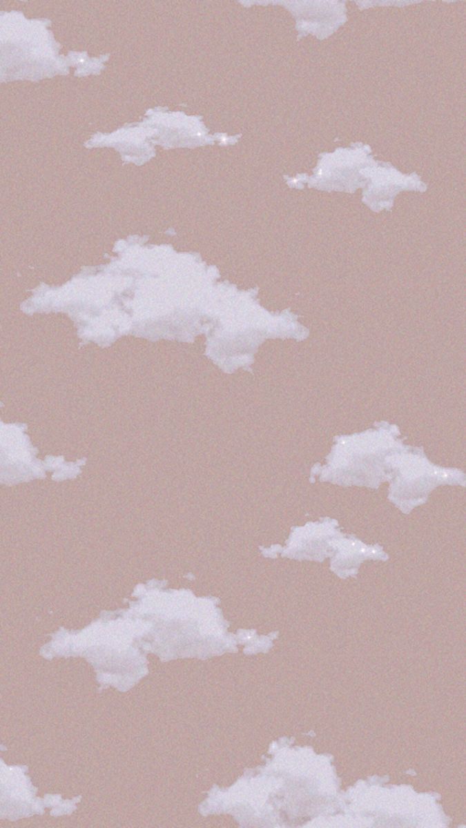 Wolken, Muster, Altrosa, Minimalistisch, Hintergrundbild für iPhone und Android
