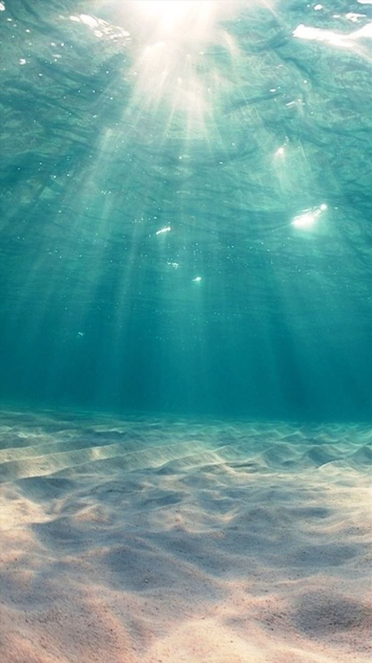 Unterwasser, Sonnenstrahlen, Sandboden, Türkis, Ozean, HD, Sperrbildschirm fürs iPhone