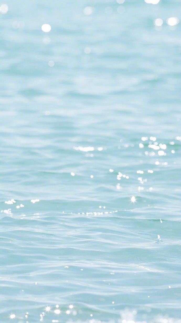 Wasseroberfläche, Glitzern, Hellblau, Minimalistisch, Hochformat, Hintergrundbild fürs Smartphone