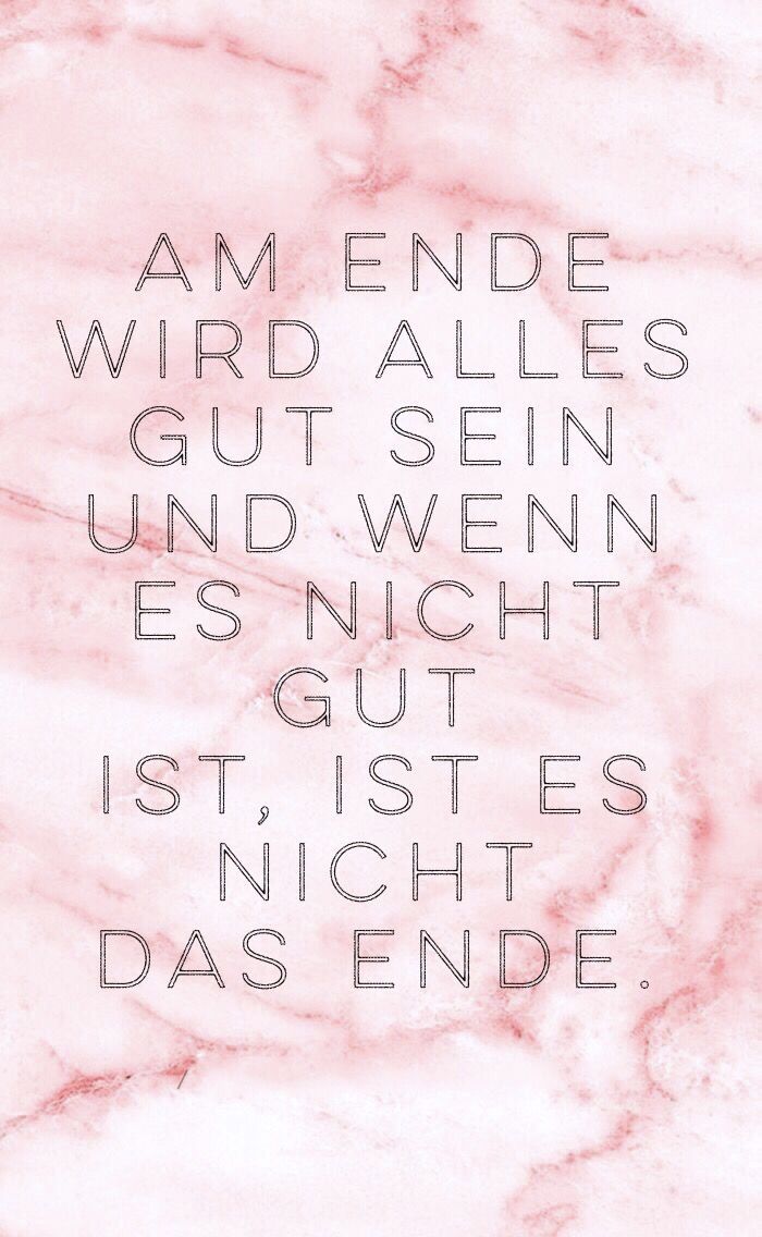Am Ende wird alles gut, Rosa Marmor, Spruch, Pastellrosa, Großbuchstaben, Hintergrundbild fürs Handy