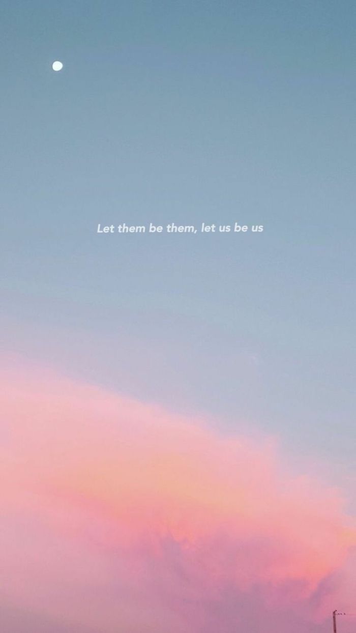 Zitat, Farbverlauf, Himmel, Rosa und Türkis, Minimalistisch, Android-Hintergrundbild