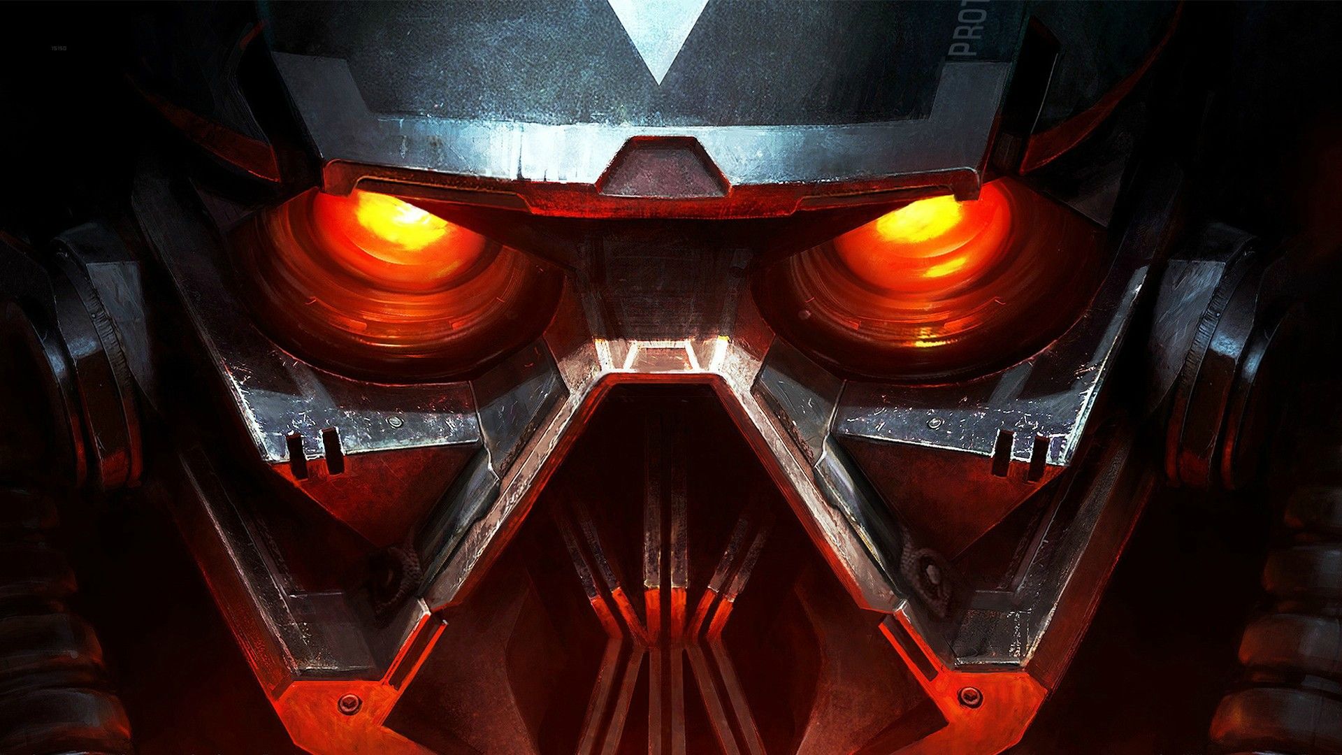 Killzone, Helghast, Maske, Rot leuchtende Augen, Science-Fiction, Full HD, PC-Hintergrundbild
