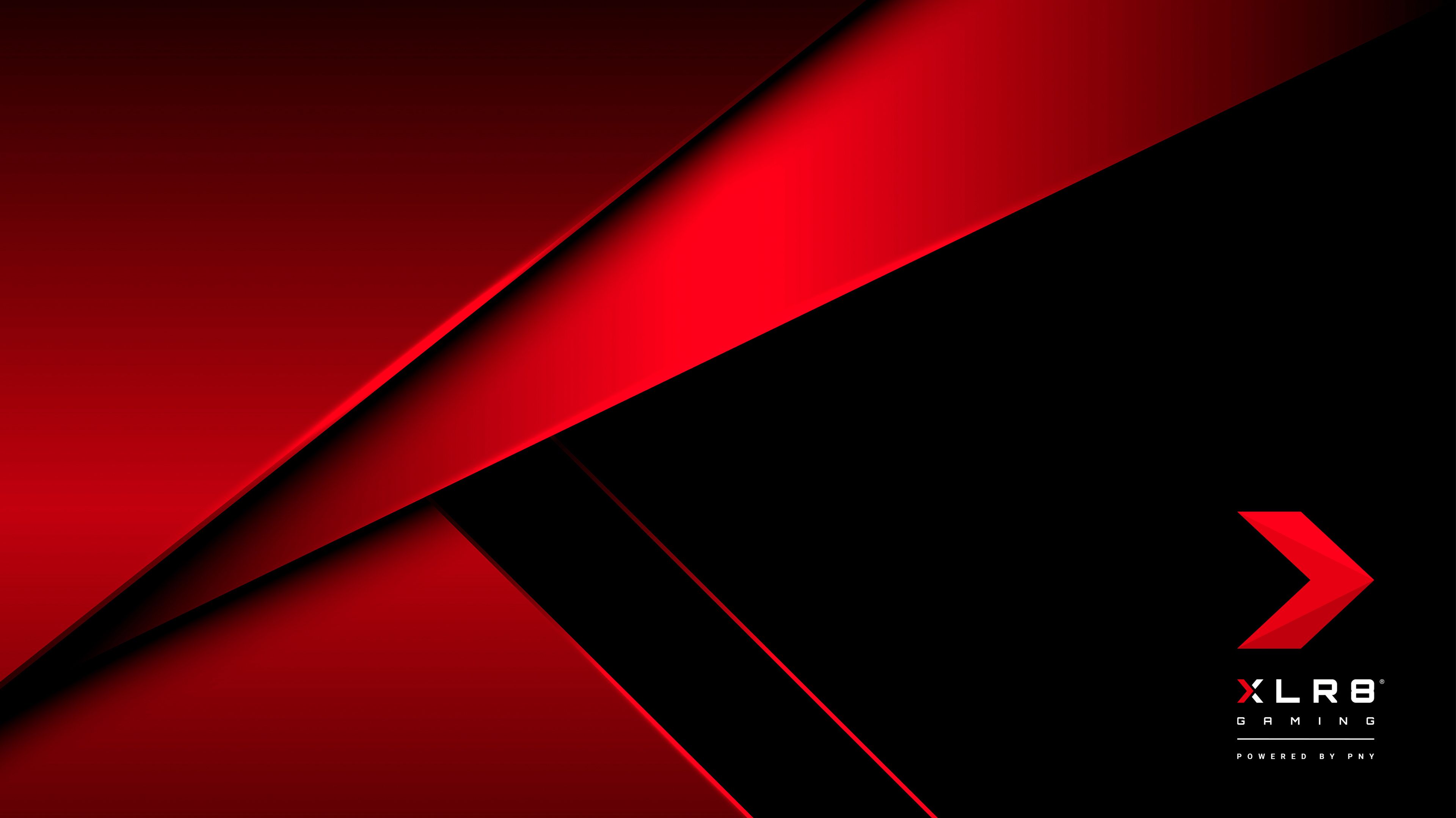 XLR8 Gaming, Rote Streifen, Schwarz, Abstrakt, Logo, 3840x2160, 4K-Hintergrundbild für PC