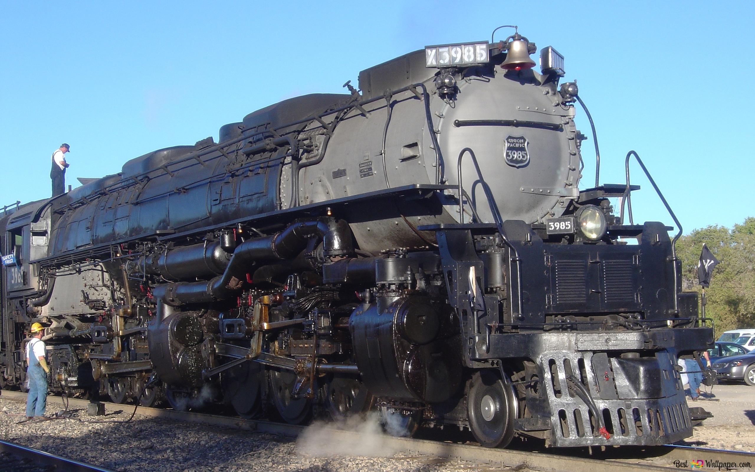 Union Pacific Big Boy, Union Pacific, Gelenklok, Dampflok, Museum, 2K, Breitbild-Hintergrundbild