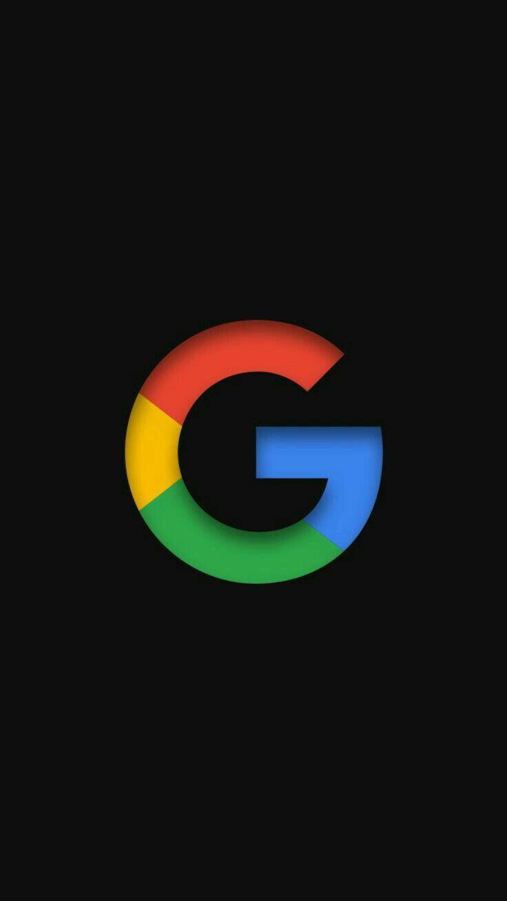 Google-Logo, G-Logo, Schwarz Hintergrund, Minimalistisch, Sperrbildschirm fürs iPhone