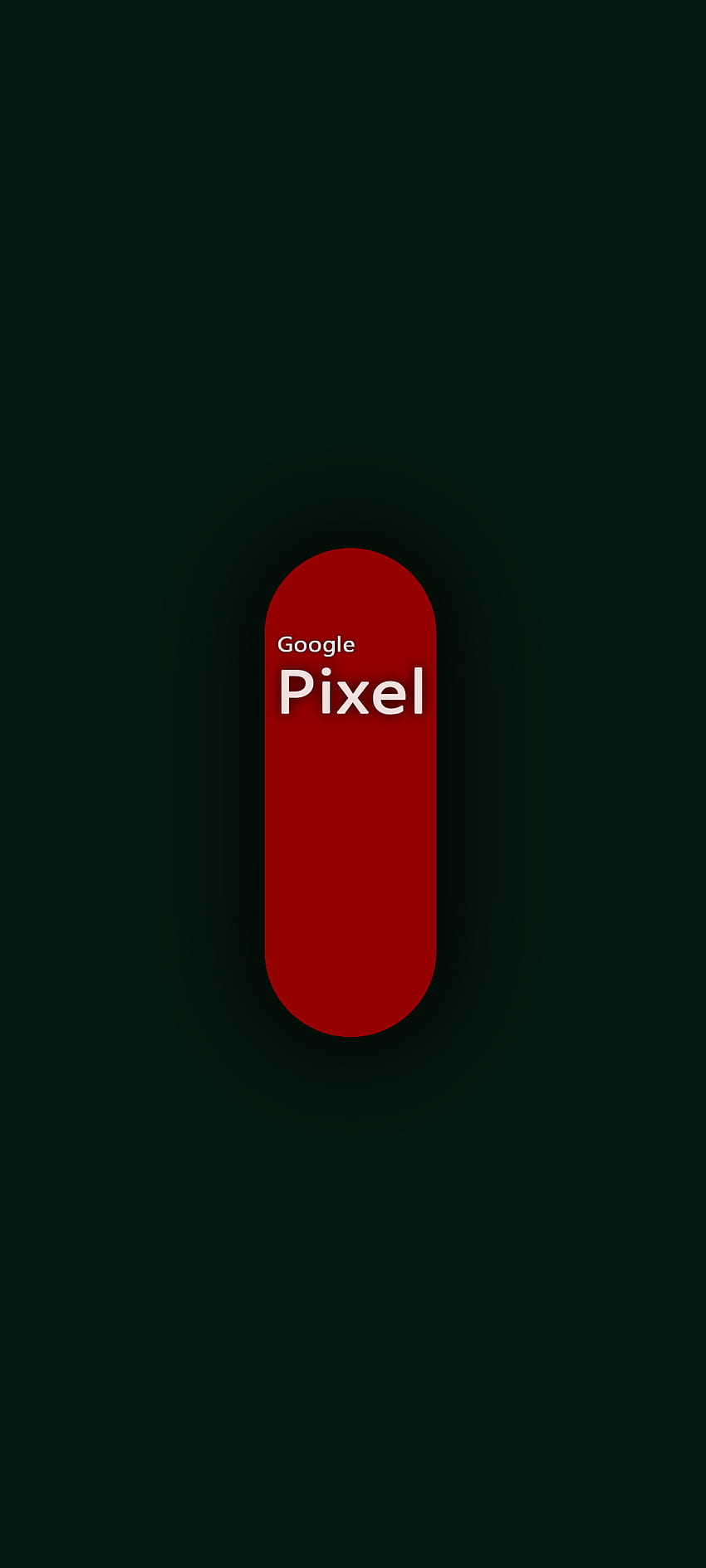 Google Pixel, Logo, Rot, Dunkelgrün, Minimalistisch, HD, Sperrbildschirm fürs iPhone