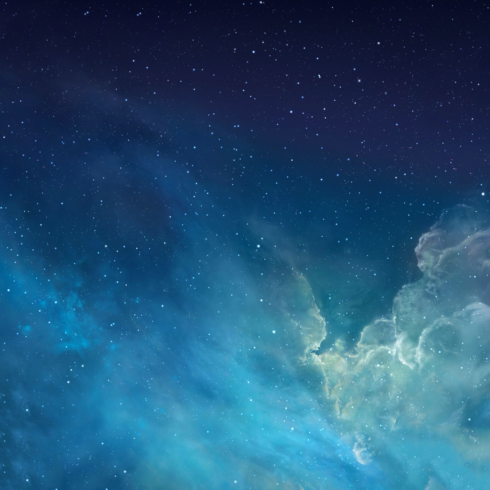 Nebel, Weltraumwolken, Türkis, Sterne, Full HD, iPad-Hintergrundbild