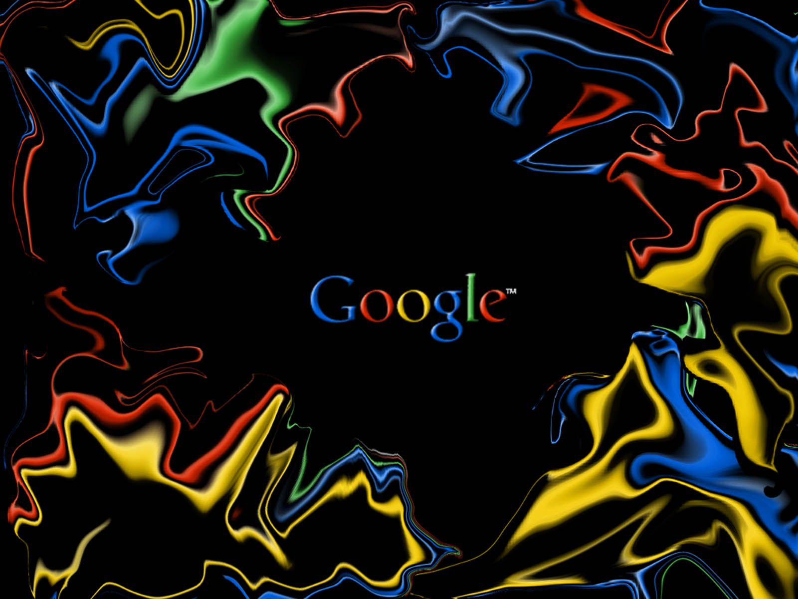 Google, Logo, Abstrakte Farbwirbel, Schwarz Hintergrund, HD Wallpaper
