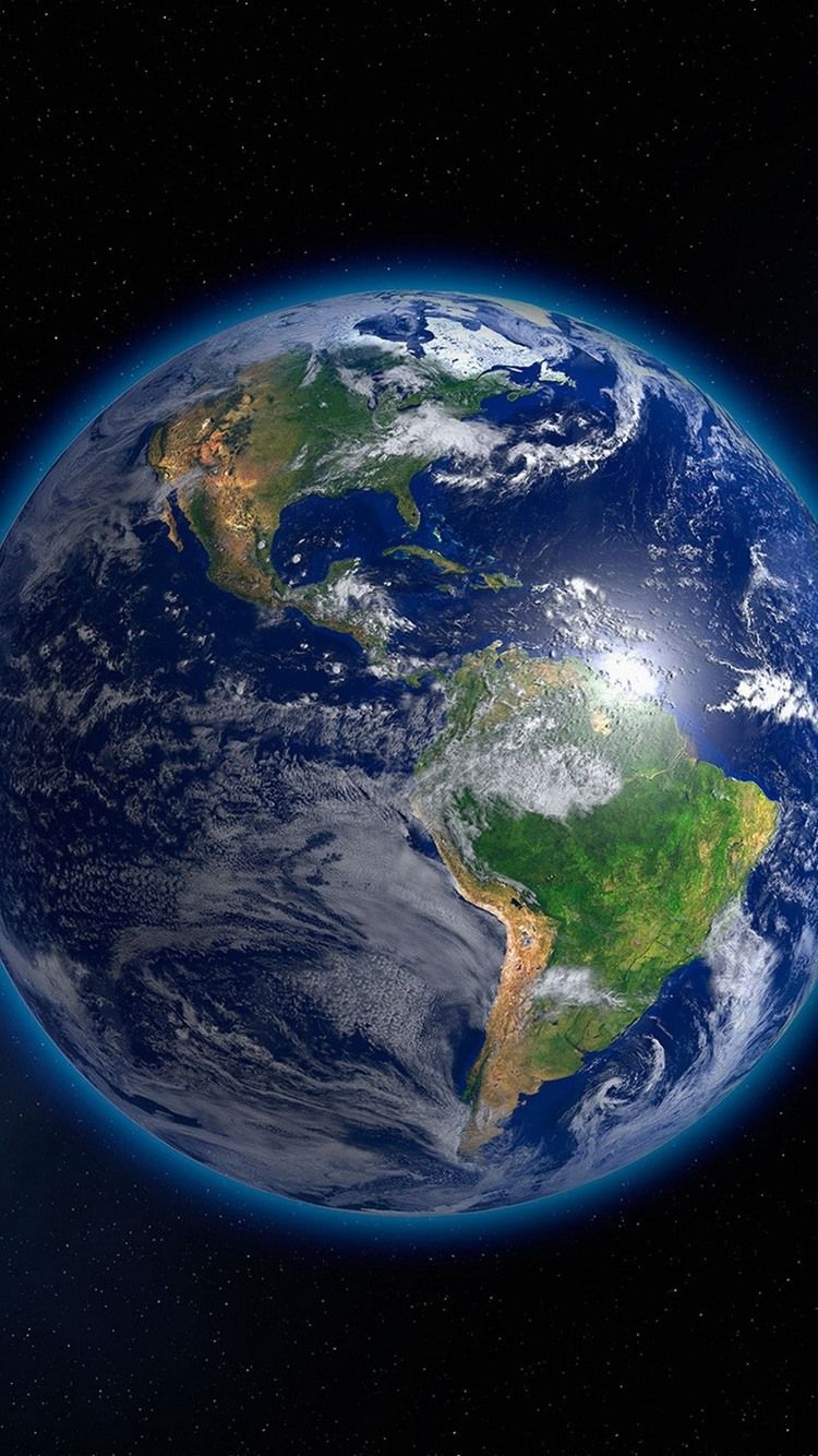 Erde, Amerika, Blauer Planet, Weltraum, HD, Hintergrundbild fürs Handy