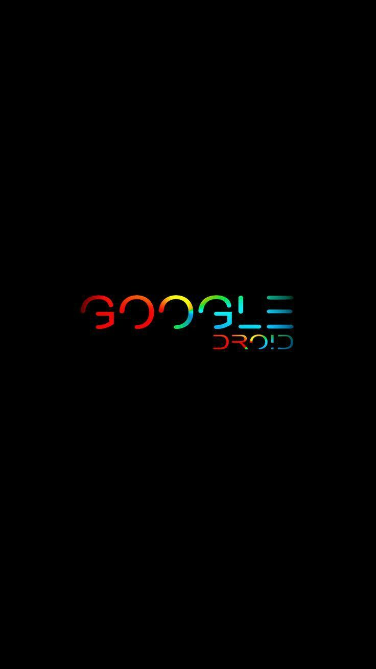 Google, Glitch-Schrift, Schwarz Hintergrund, Minimalistisch, Sperrbildschirm fürs iPhone