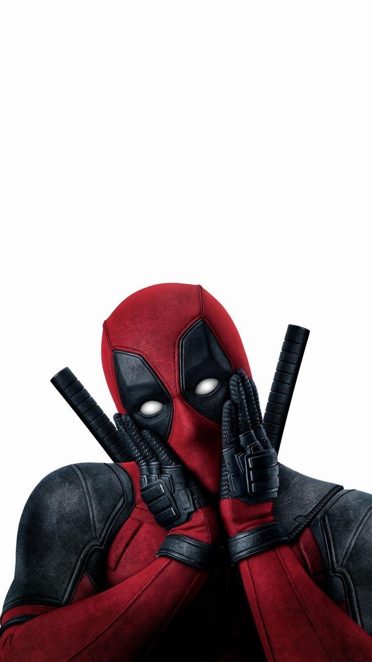 Deadpool, Lustige Pose, Weißer Hintergrund, Antiheld, HD, Sperrbildschirm fürs iPhone
