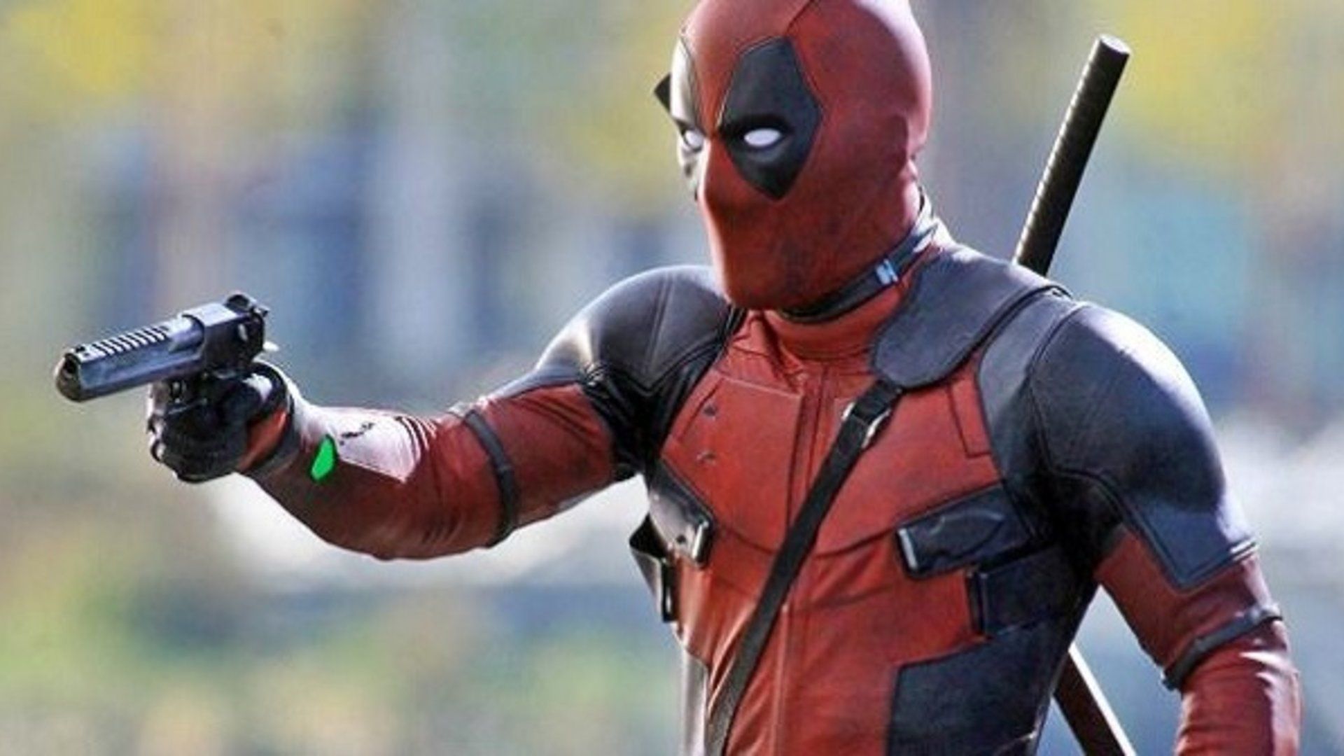 Deadpool, Ryan Reynolds, Pistole, Filmszene, Marvel, Full HD, Desktop-Hintergrund für Windows