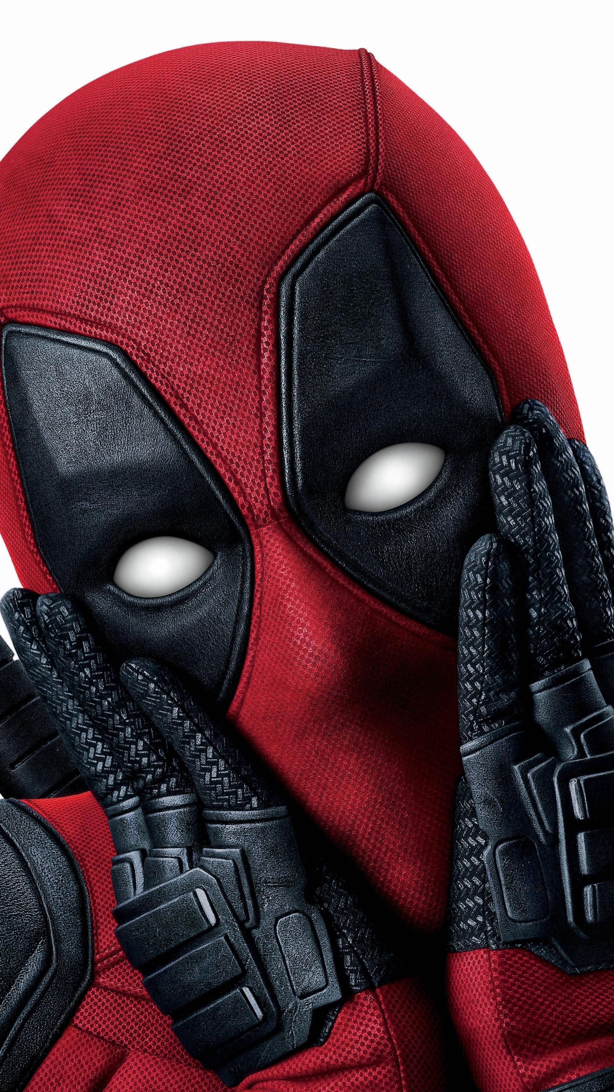 Deadpool, Hände im Gesicht, Maske, Weißer Hintergrund, Humor, Sperrbildschirm fürs iPhone