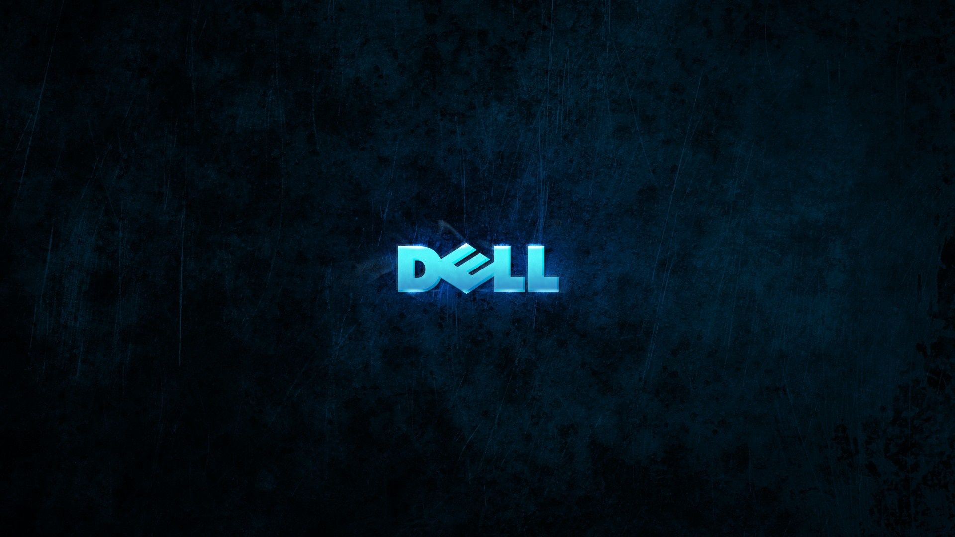 Dell-Logo, Dell, Neonblau, Dunkler Hintergrund, Grunge, Full HD Wallpaper