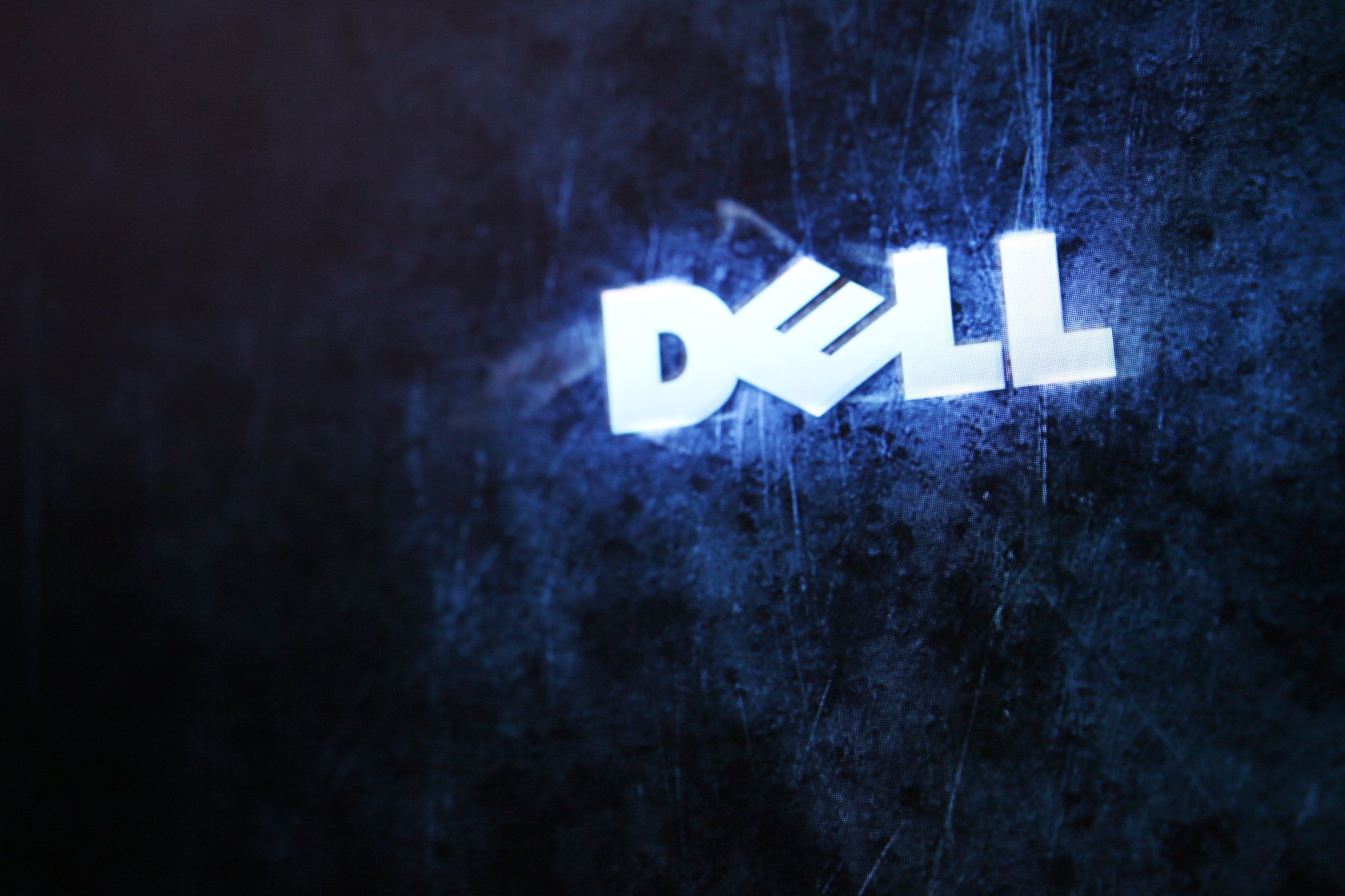Dell-Logo, Dell, 3D-Schriftzug, Blau, Grunge, Full HD, Desktop-Hintergrund für Windows