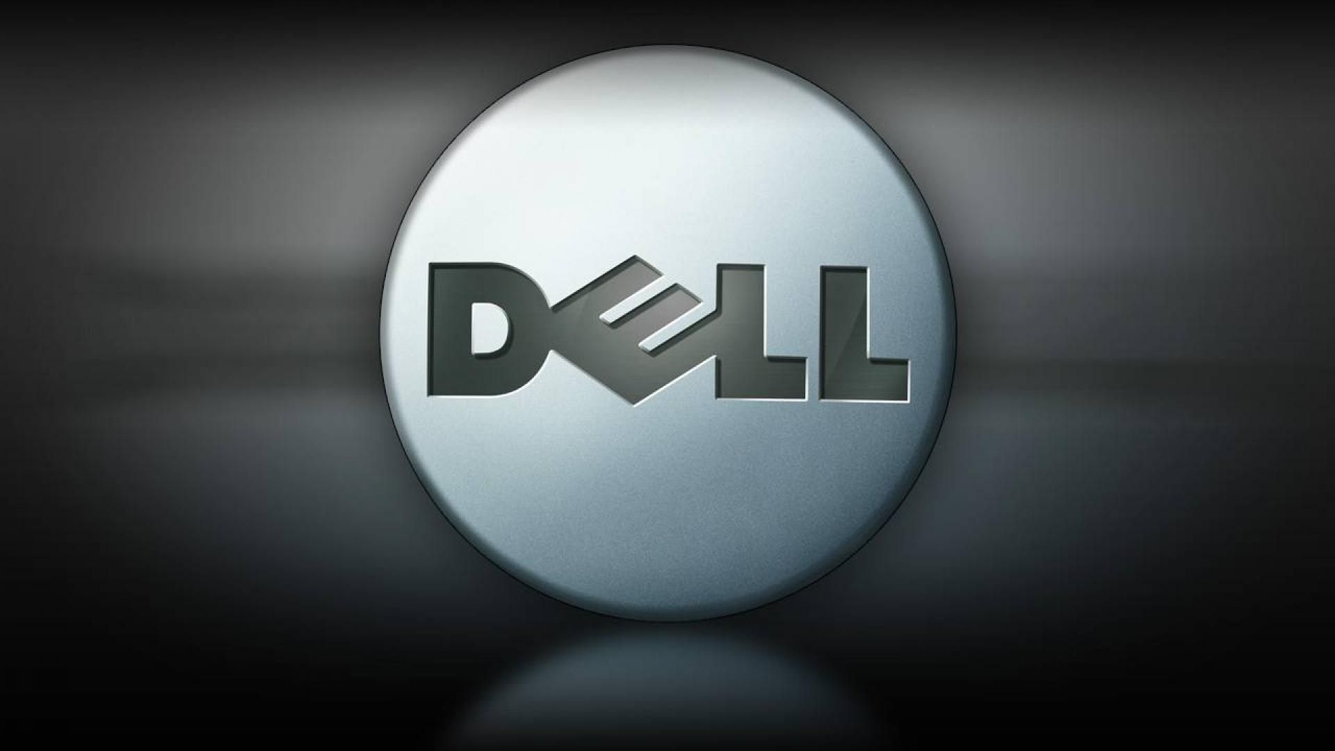 Dell-Logo, Dell, Silber, 3D, Grau, 1920x1080, Full-HD-Hintergrundbild für PC