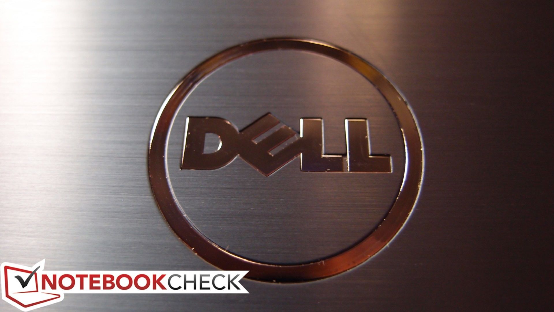 Dell-Logo, Dell, Gebürstetes Metall, Notebookcheck, Kupfer, Full HD, Desktop-Hintergrund
