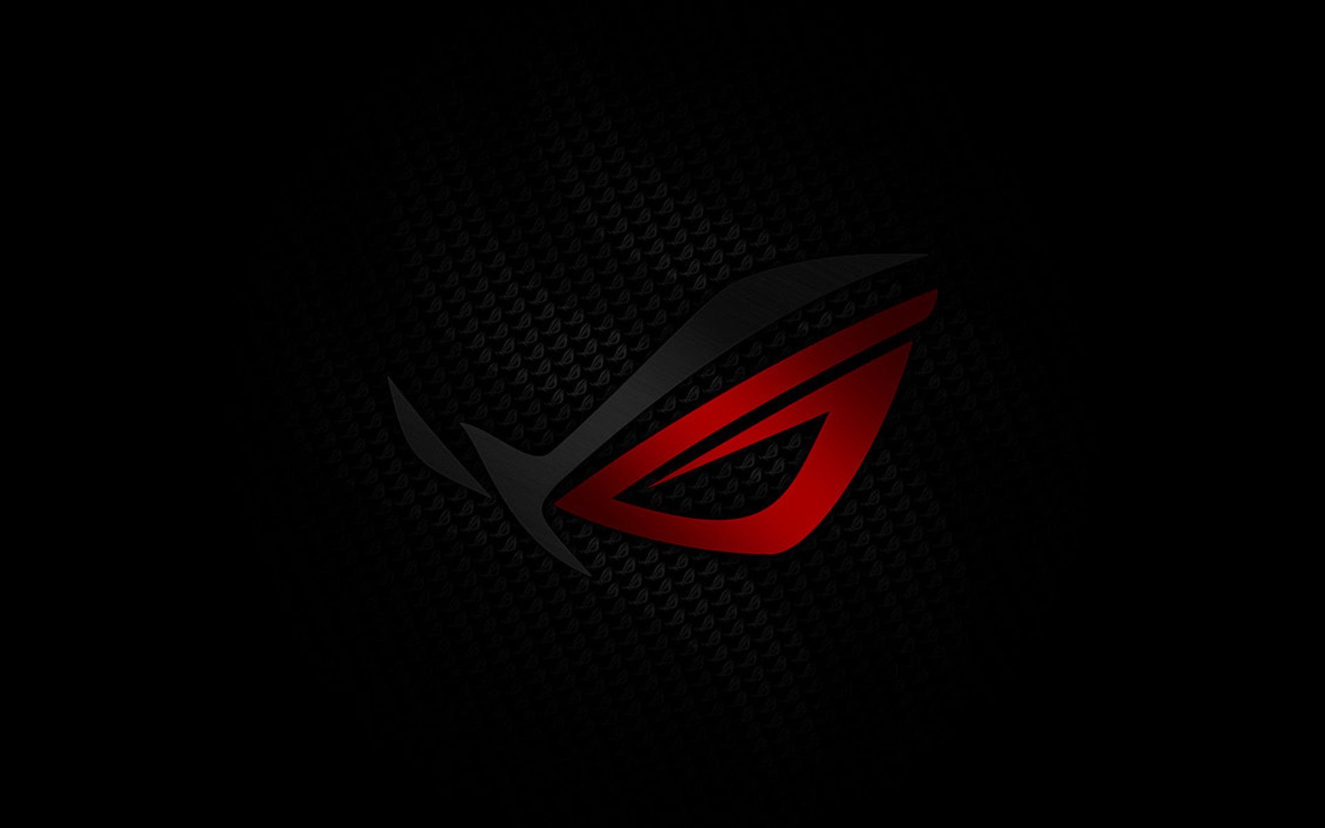 Republic of Gamers, ROG-Logo, Rot, Schwarzer Hintergrund, Gaming, Full HD Wallpaper
