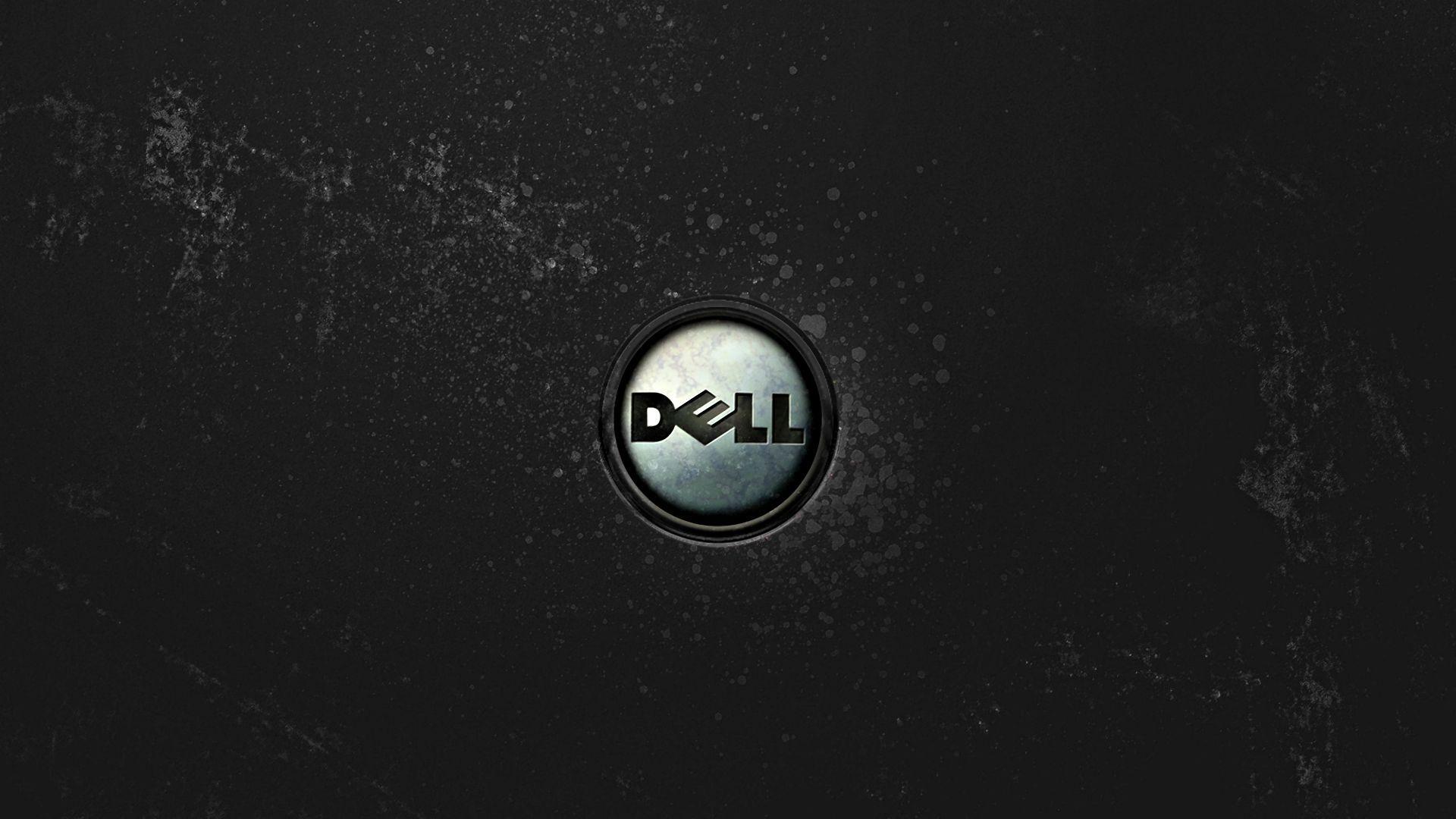 Dell-Logo, Dell, Metallic, Dunkle Textur, Full HD 1080p, Desktop-Hintergrundbild