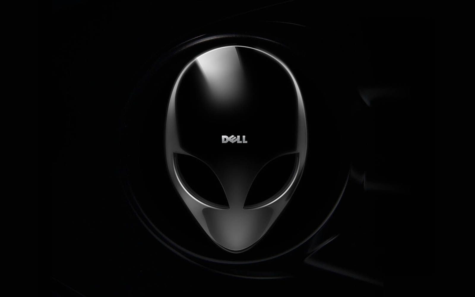 Alienware-Logo, Alienware, Dell, Alien-Kopf, Chrom, HD, Desktop-Hintergrund für Windows