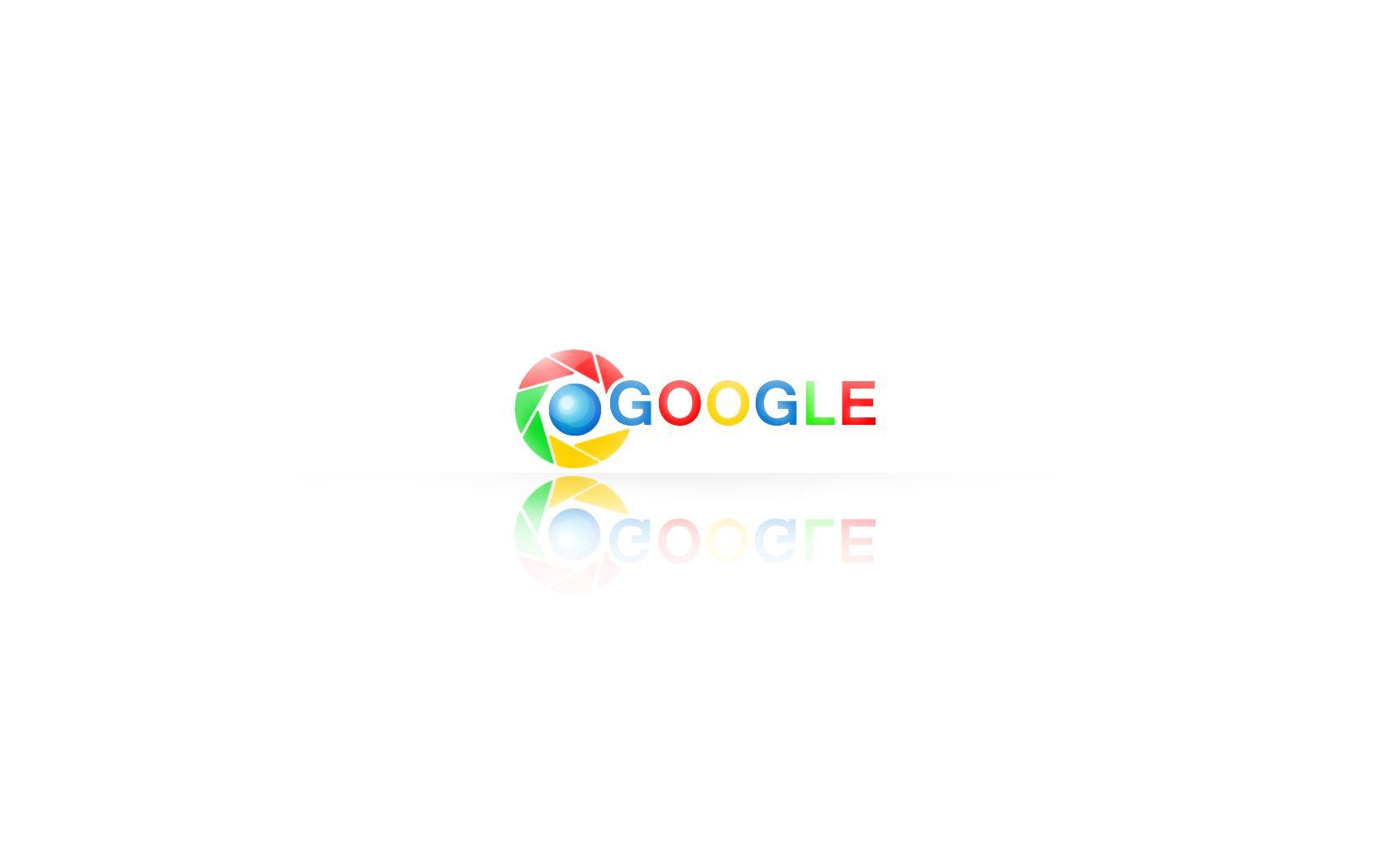 Google Chrome, Google, Spiegelung, Weiß Hintergrund, HD Wallpaper