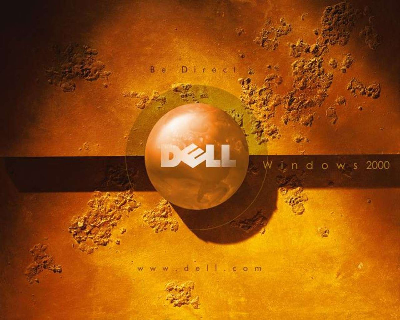 Windows 2000, Dell-Logo, Dell, Orange, Textur, HD, Hintergrund für den Desktop