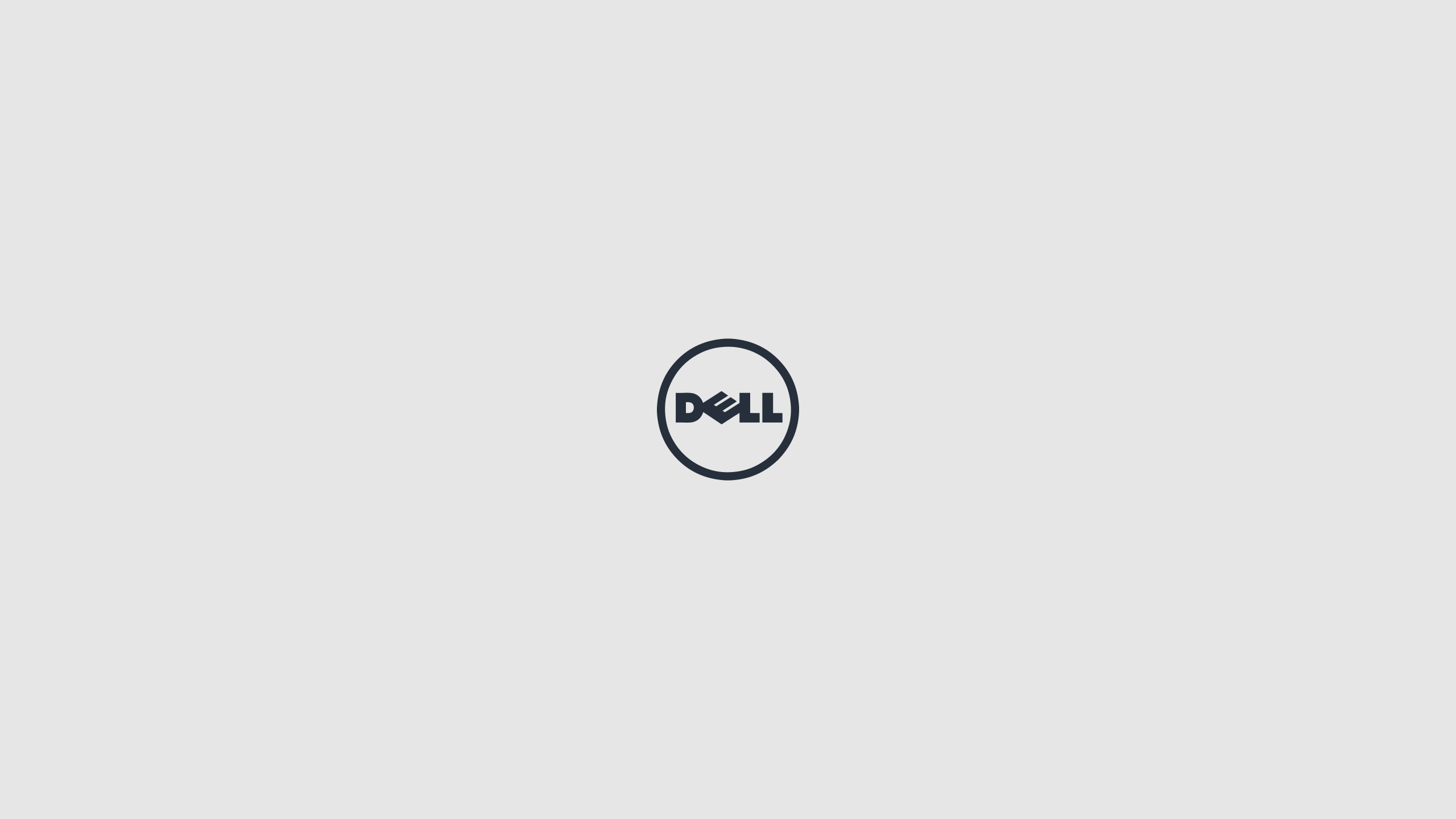 Dell-Logo, Dell, Hellgrau, Minimalismus, 2K, Desktop-Hintergrund für Windows