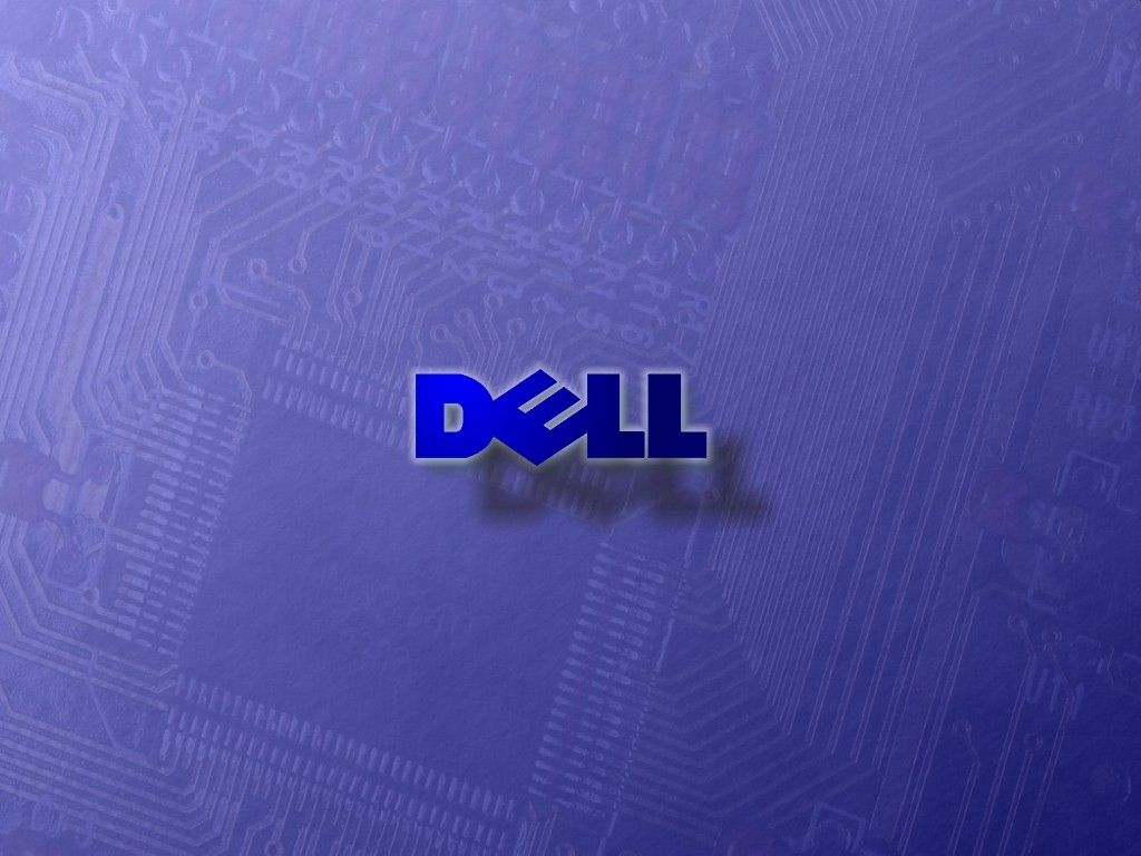 Dell-Logo, Dell, Platine, Lila, 3D-Schriftzug, Hintergrundbild für iPad und Tablet