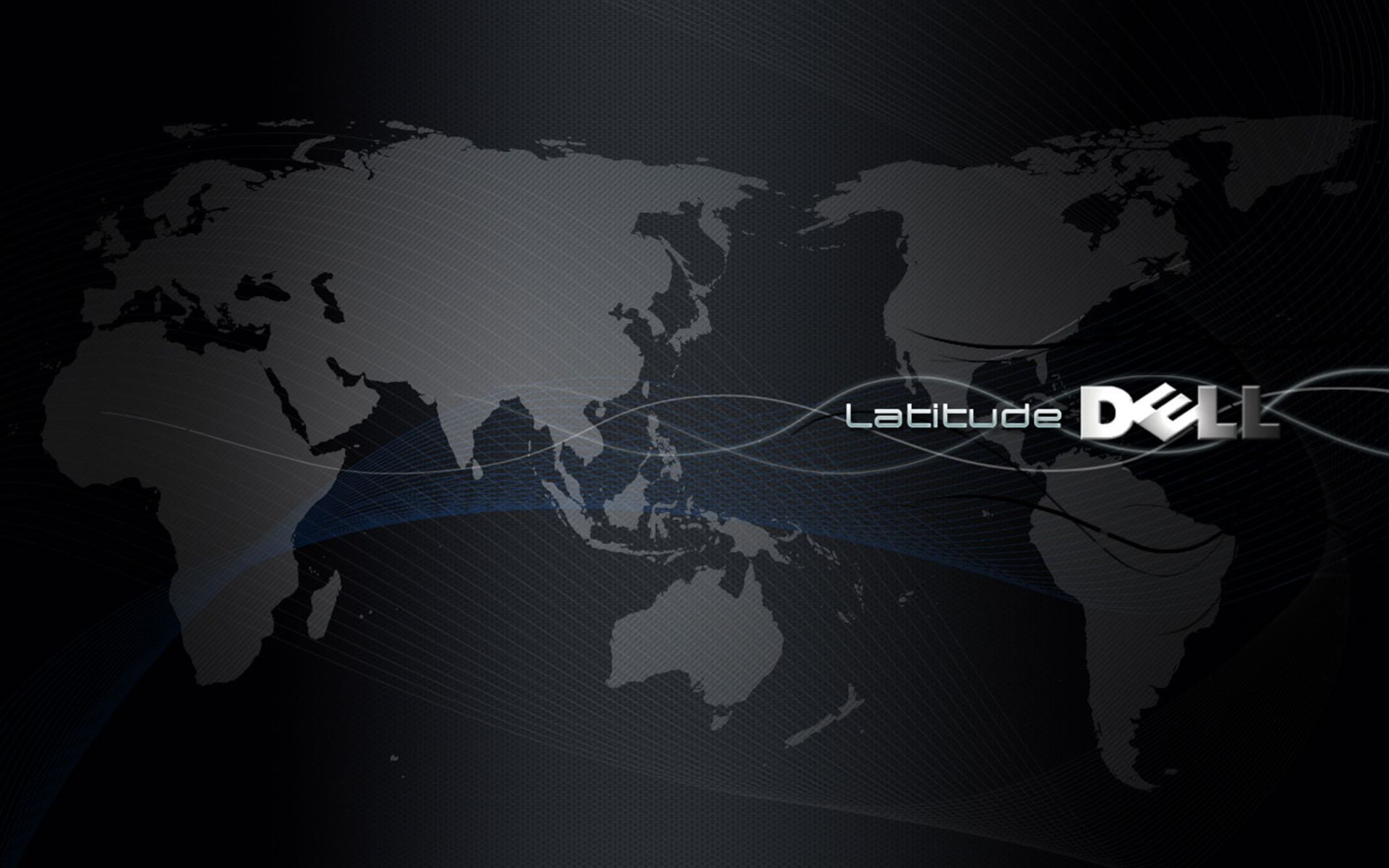Dell Latitude, Latitude, Dell, Weltkarte, Dunkelgrau, Full HD, Desktop-Hintergrund für Windows