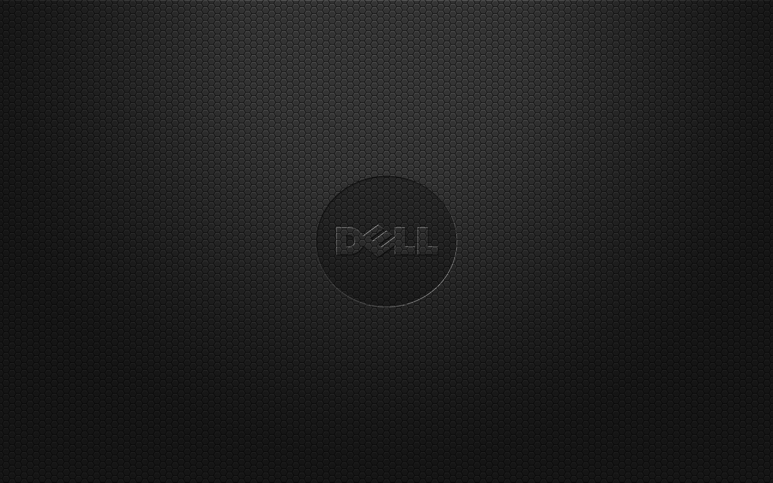 Dell-Logo, Dell, Dunkelgrau, Prägung, Minimalismus, 2K, Hintergrund für den Desktop