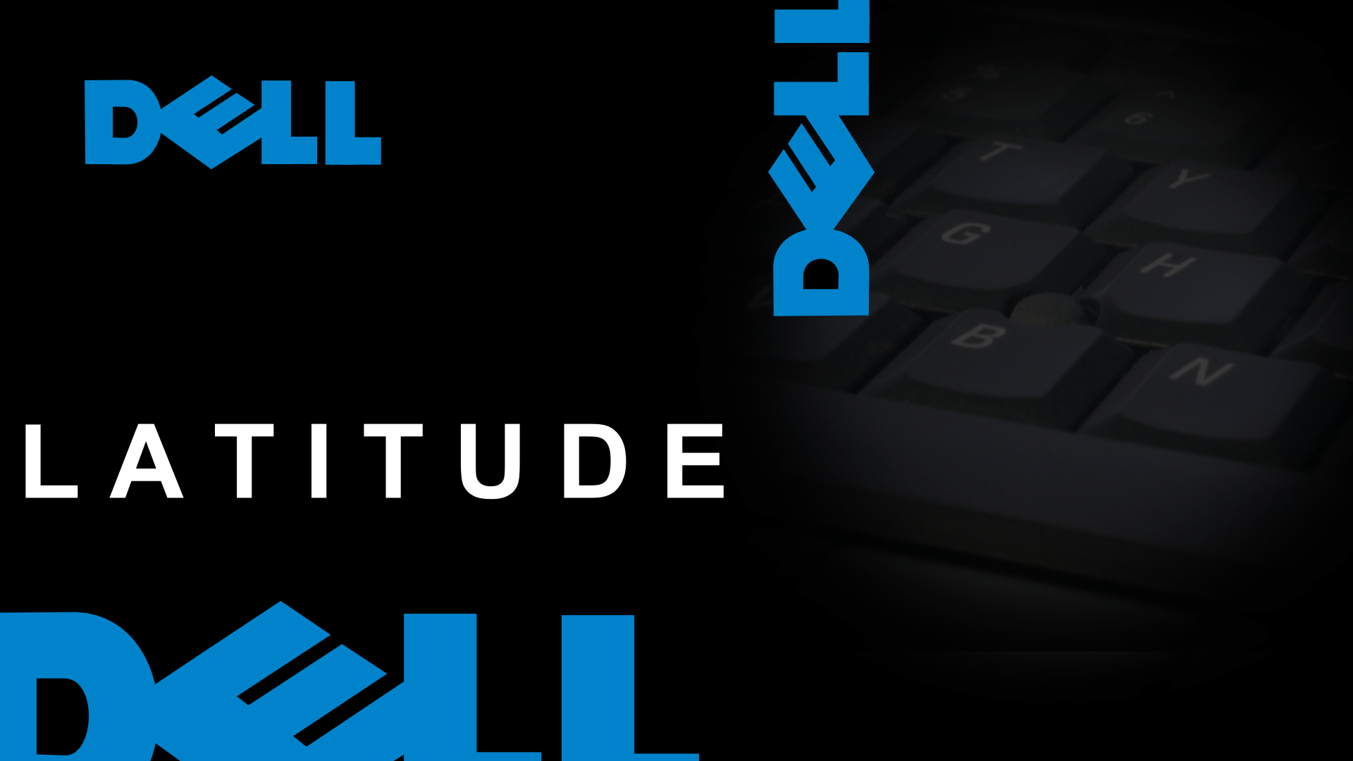 Dell Latitude, Latitude, Dell-Logo, Tastatur, Schwarz-blau, 1920x1080, PC-Hintergrundbild