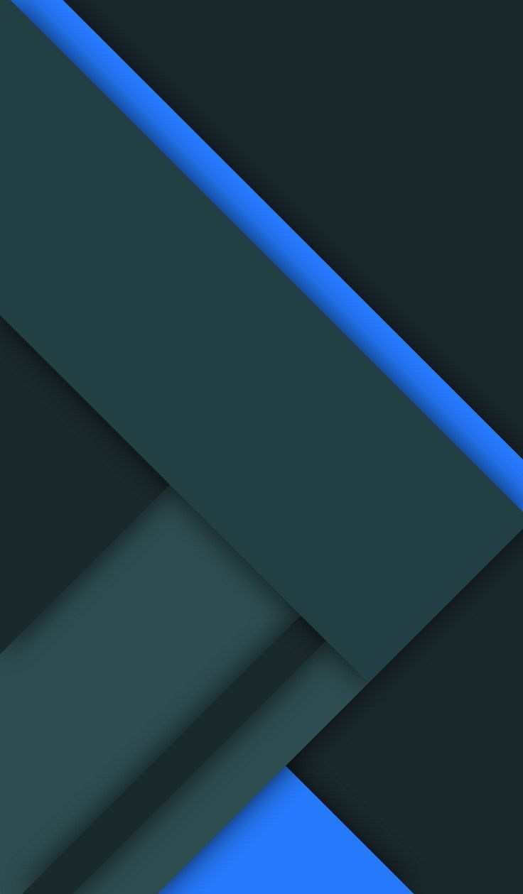 Material Design, Dunkelgrün, Blau, Geometrisch, Schichten, HD, Handy-Hintergrund