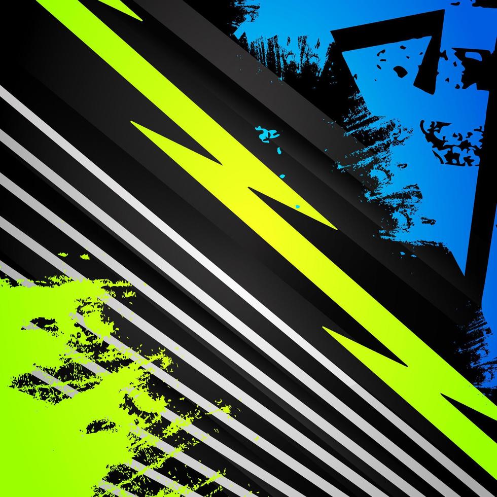 Grunge-Design, Neongrün, Blitz, Diagonale Streifen, Hintergrundbild für iPad und Tablet